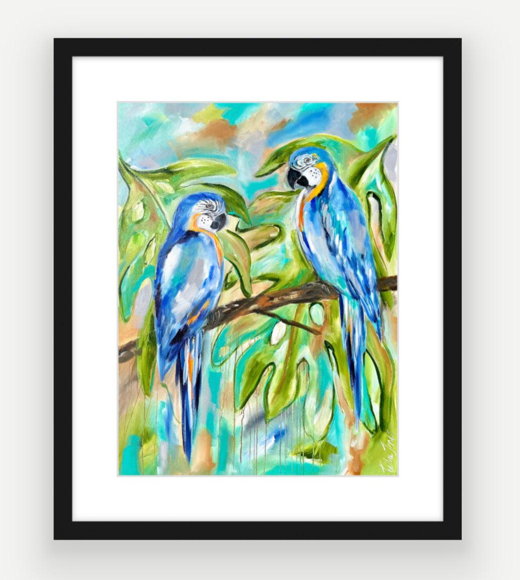 Enchanting Macaws Print