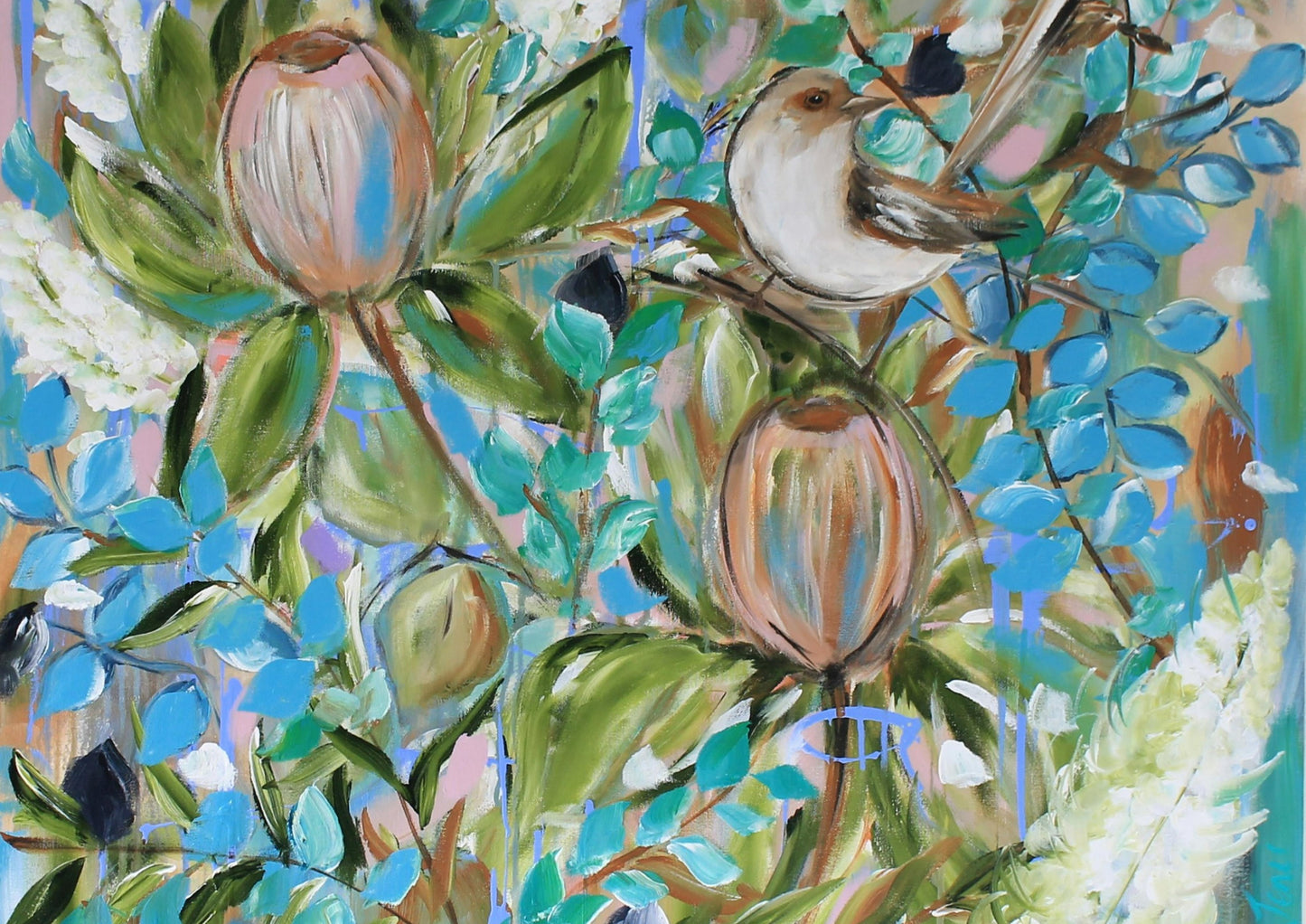 Protea Haven: Female Wren – A3 Art Print
