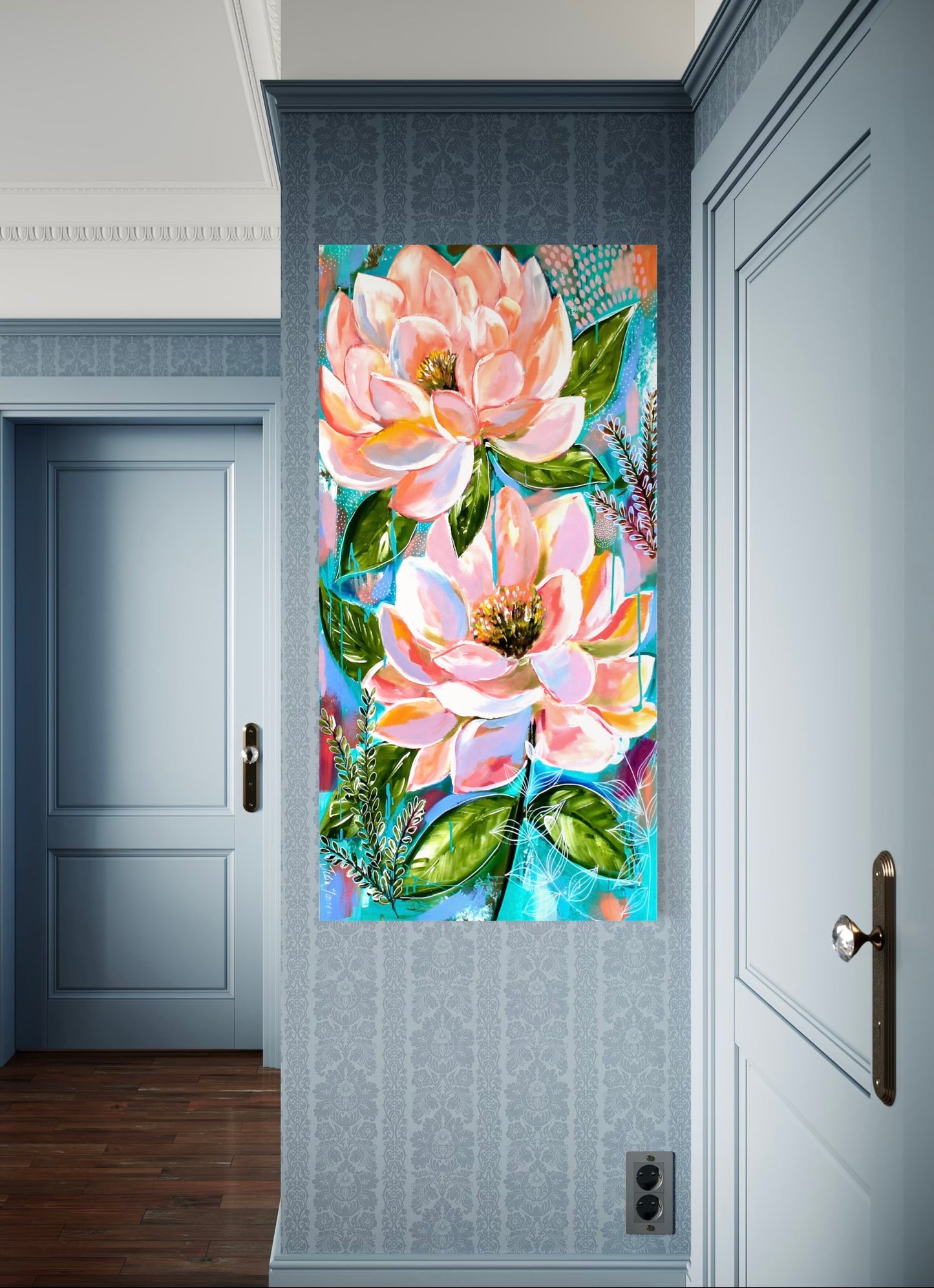 Lush Petal Dance - 62 x 120 cm