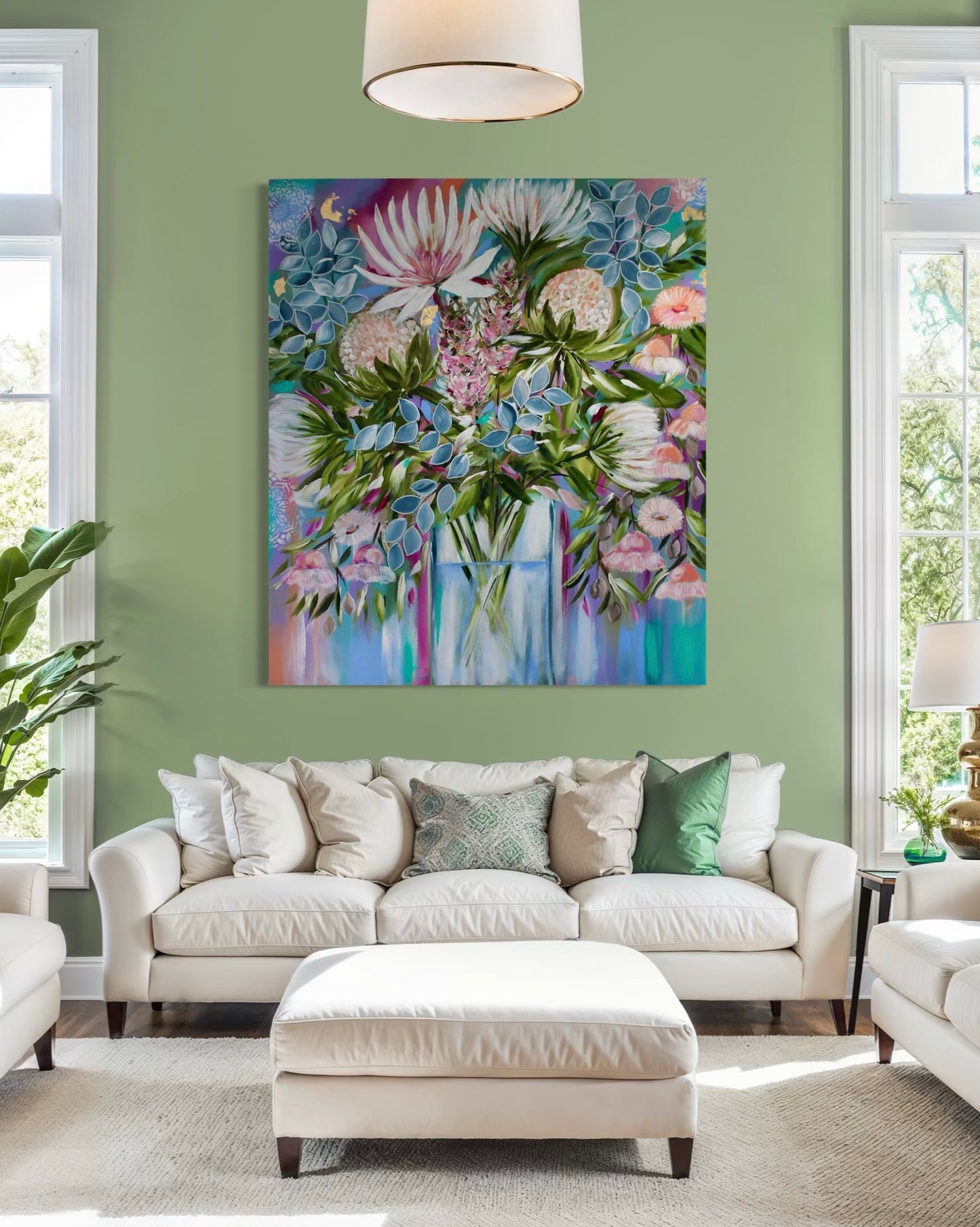 Eucalyptus & Protea Poetry - 110x980h