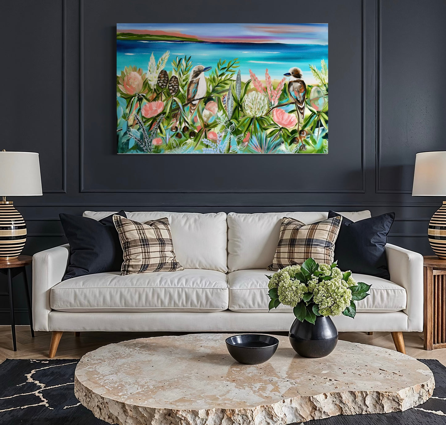 Shoreline song - 120 x 72 cm