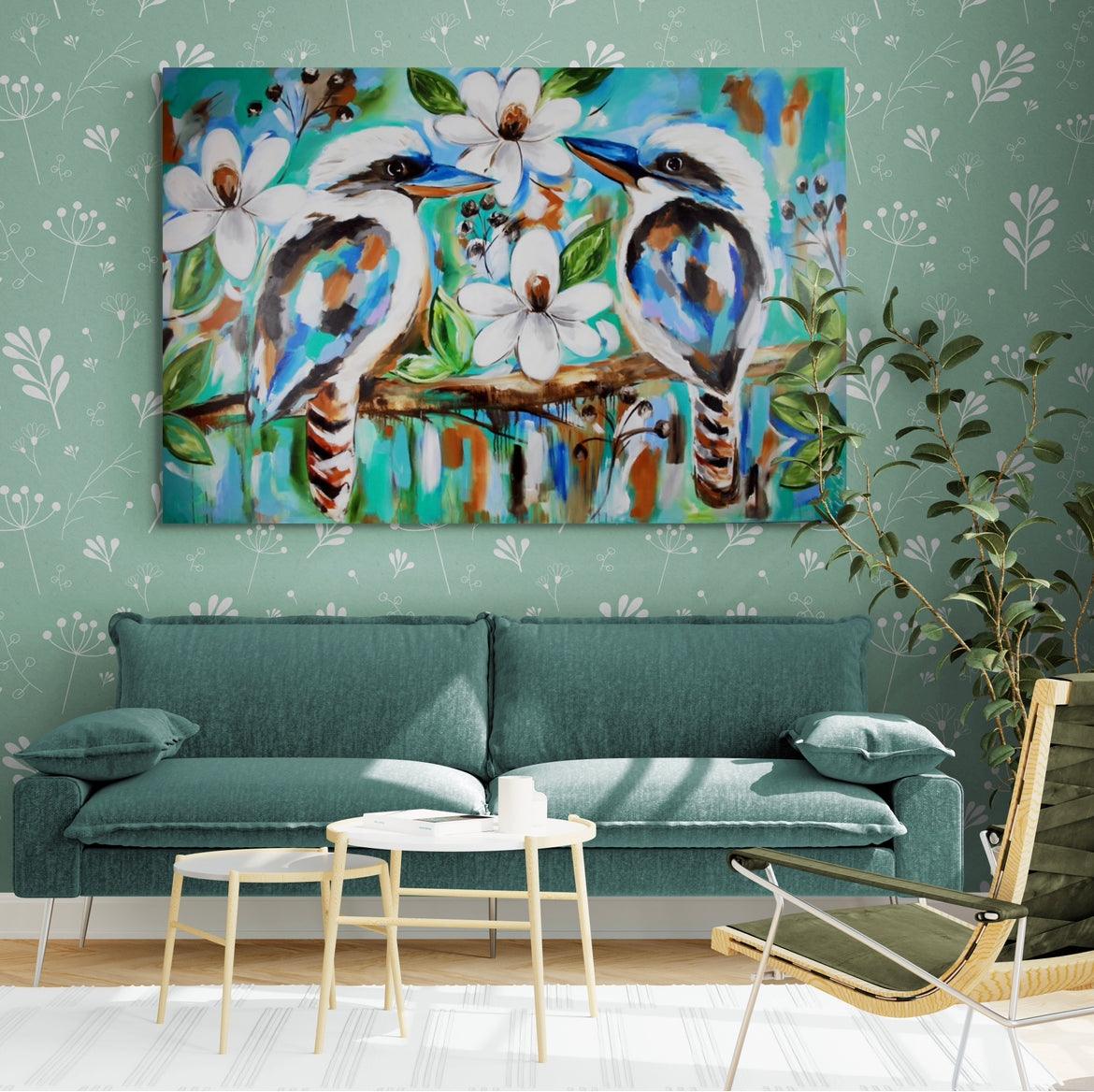 Birds - Kooki Laugh - Julia Jones Art