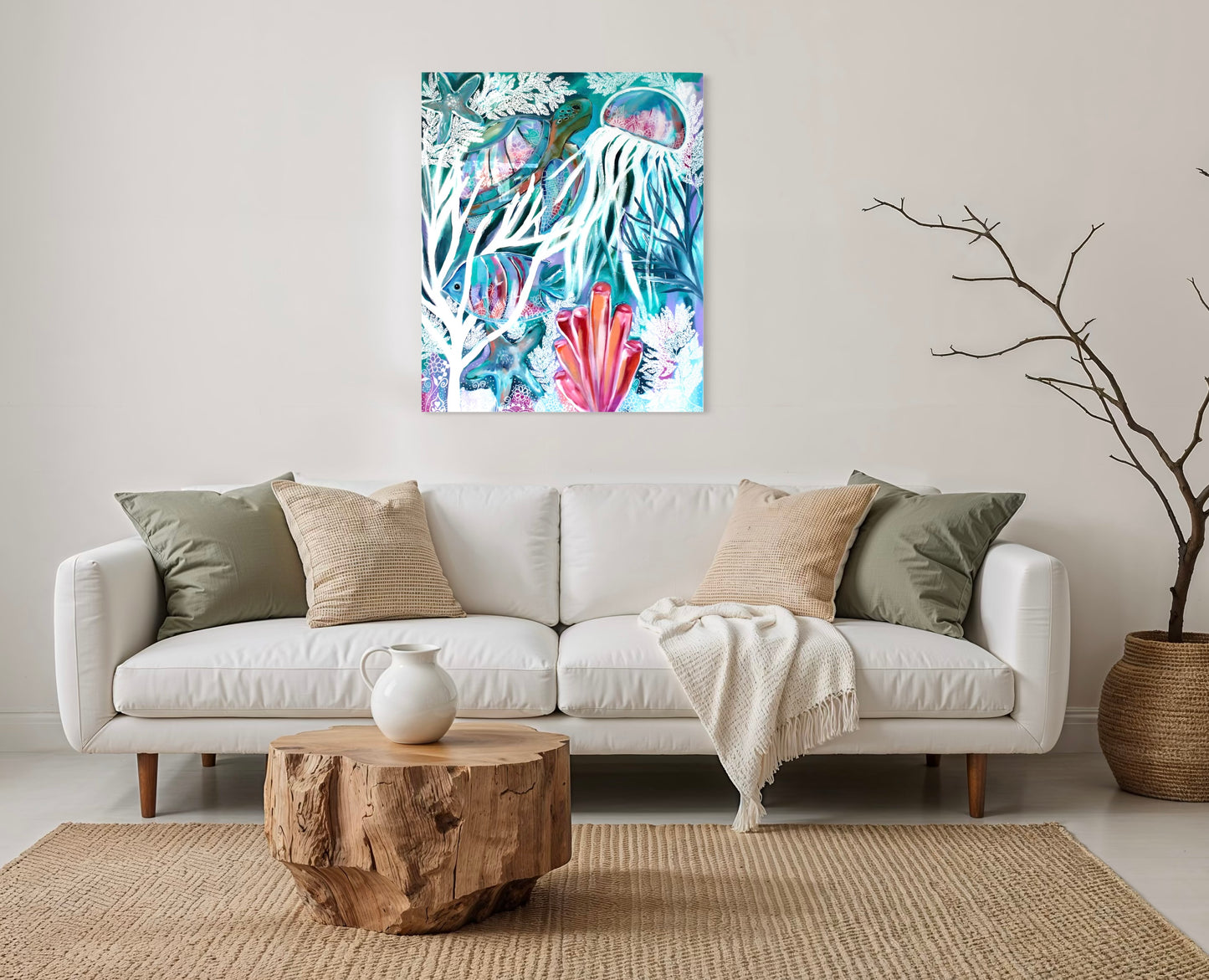 Coral Drift Mandala