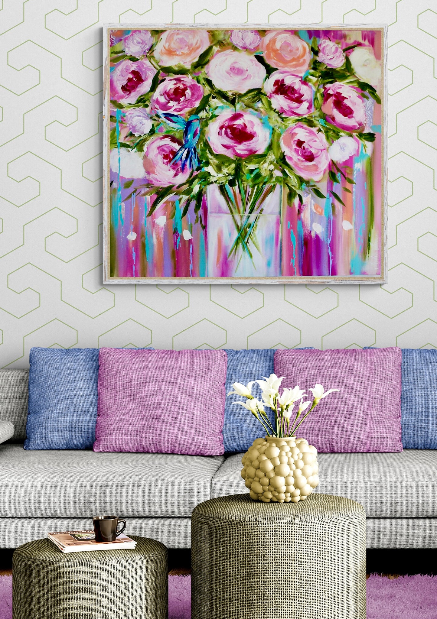 Rosy Reverie - 1mx1m