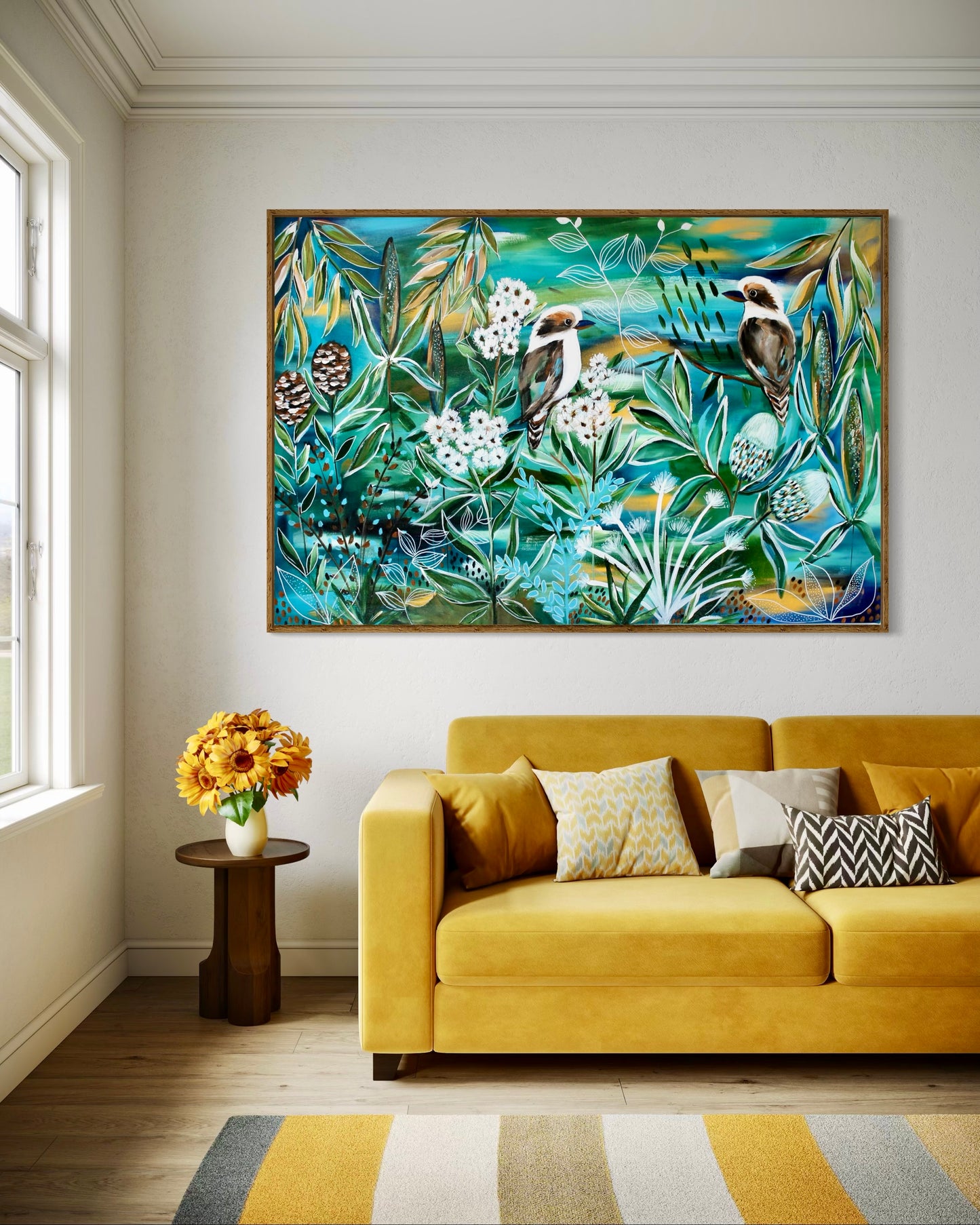 Lush Whispers - Kookaburras in a native retreat - 1.2x820