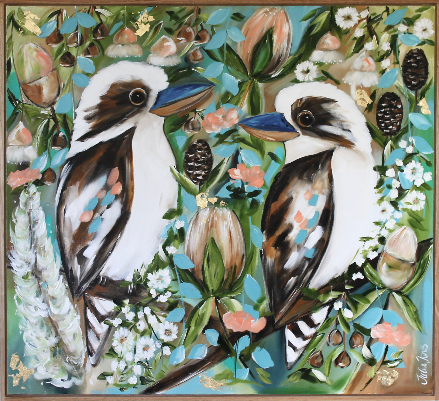 Kookaburra Whispers - 1m x 1m