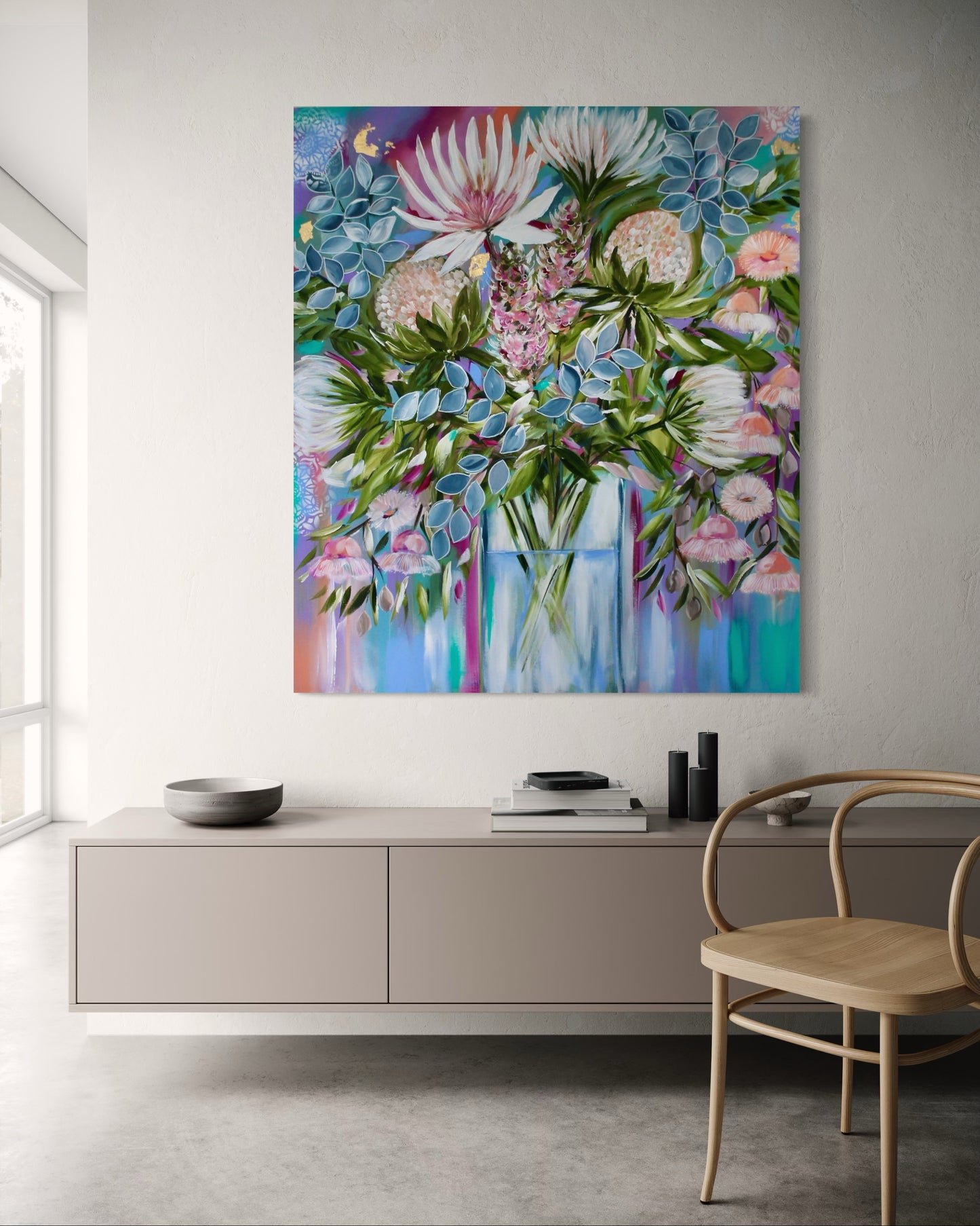 Eucalyptus & Protea Poetry - 110x980h