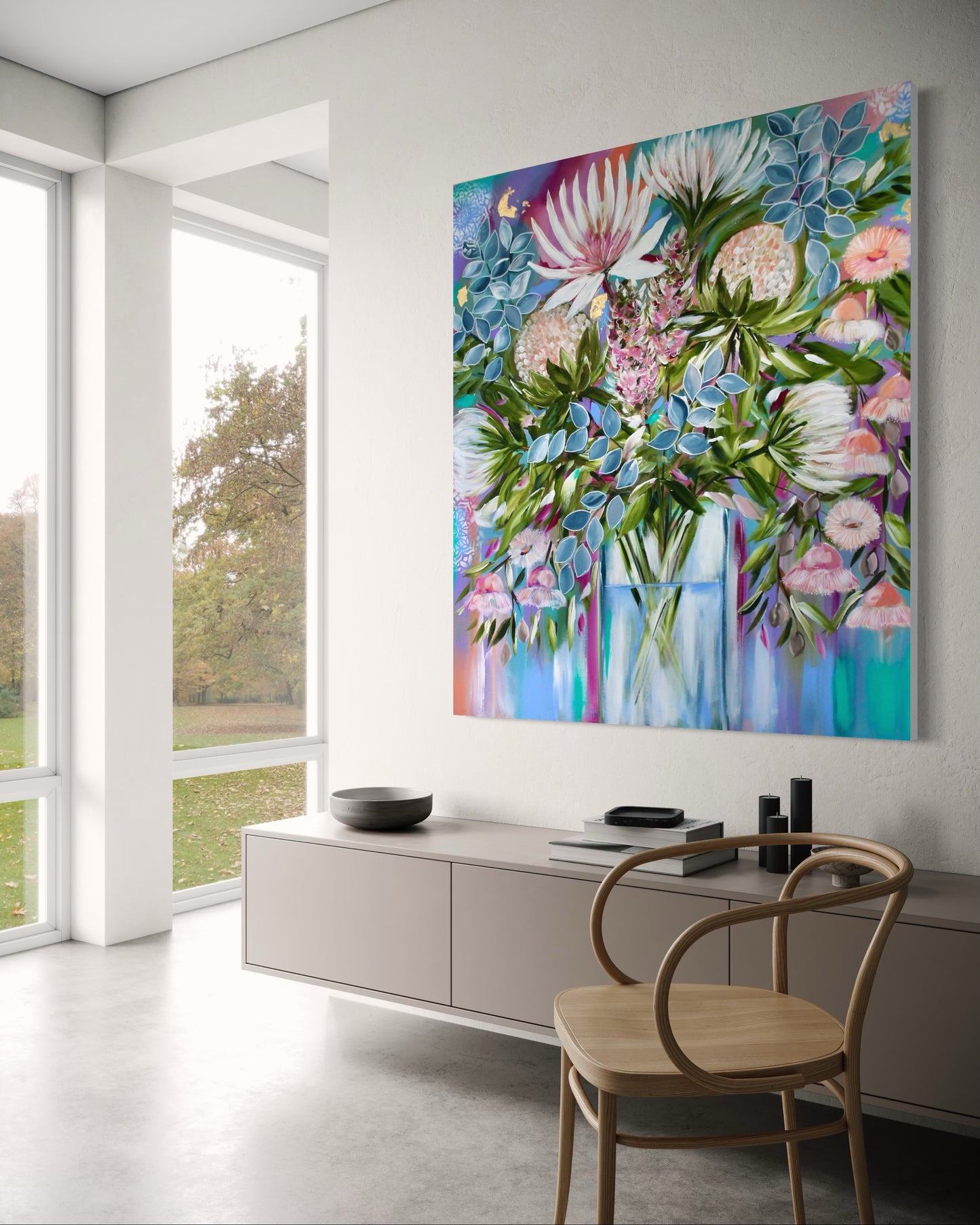 Eucalyptus & Protea Poetry - 110x980h
