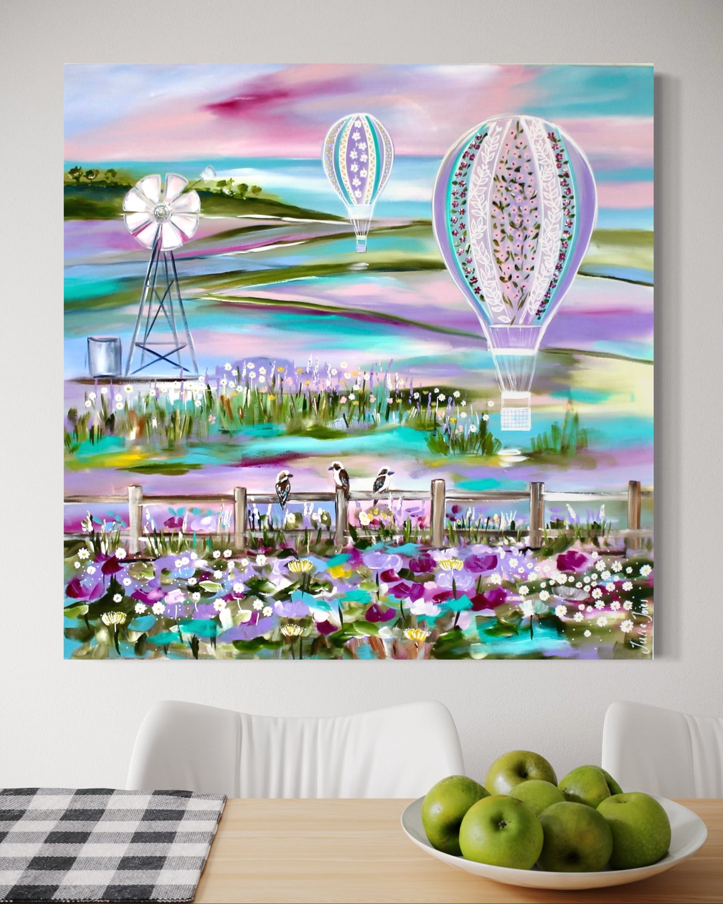 Floating Fields -100 x 100 cm