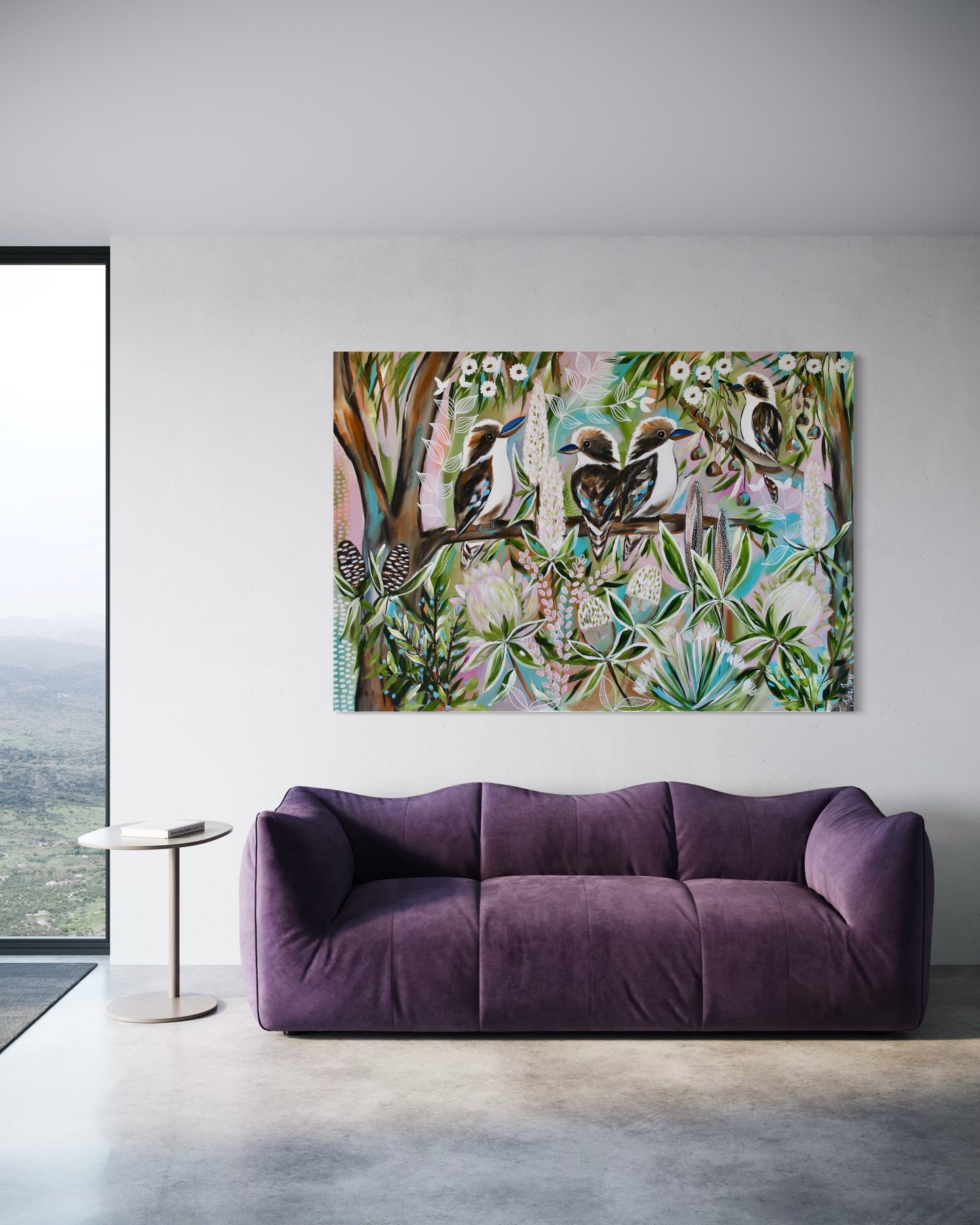 Kookaburra Quartet - 130 x 90 cm