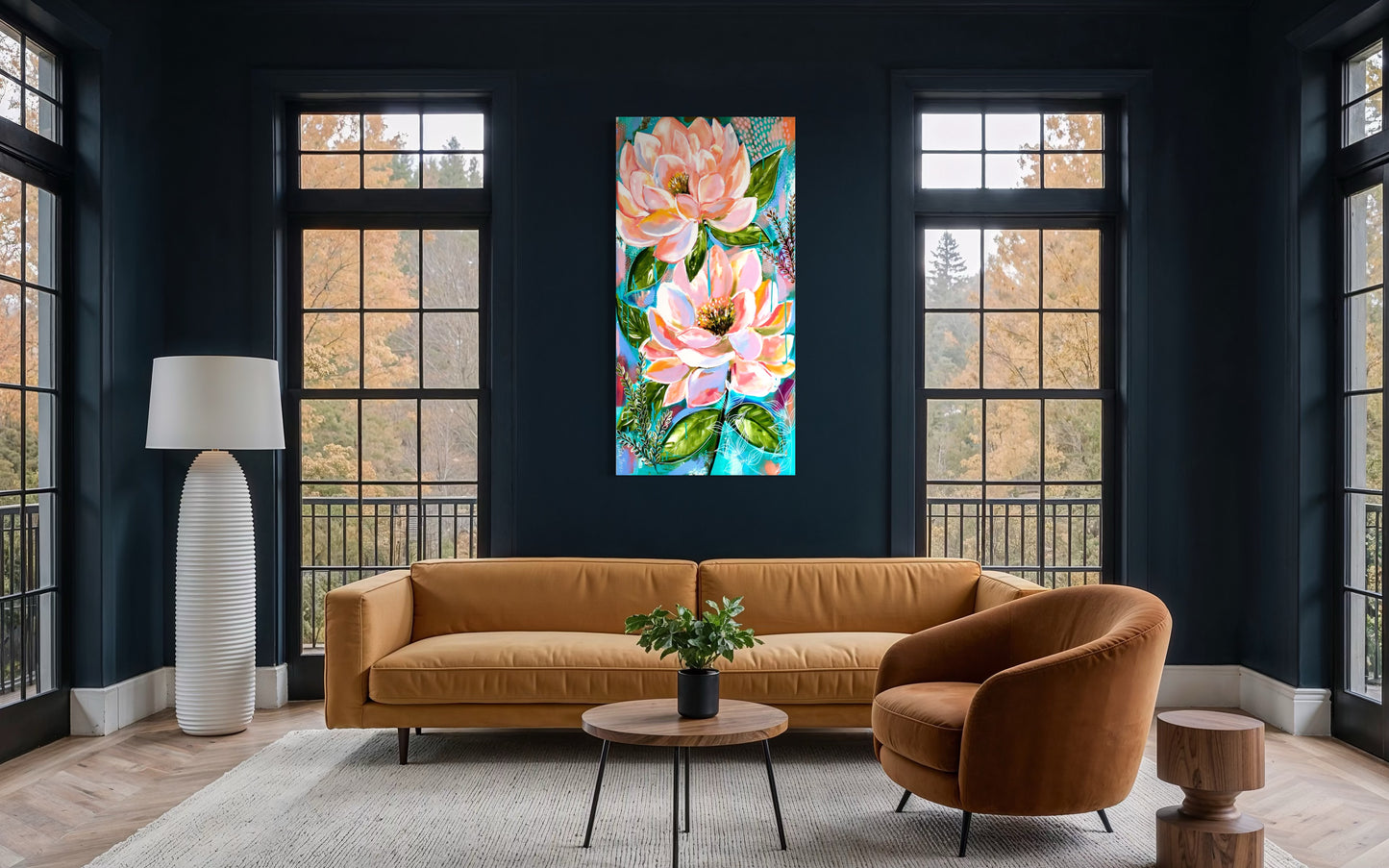 Lush Petal Dance - 62 x 120 cm