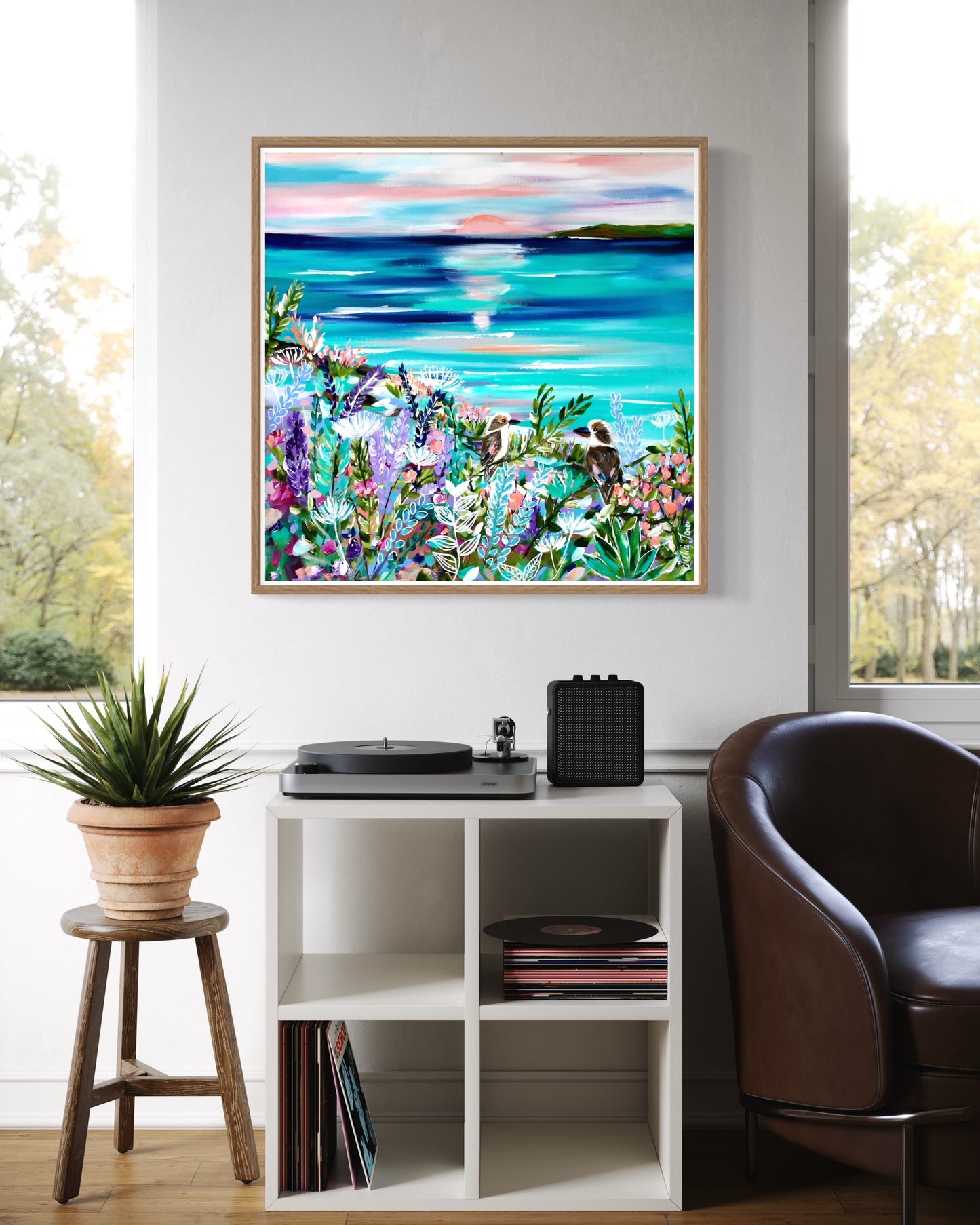 Coastal Whispers - 60x60