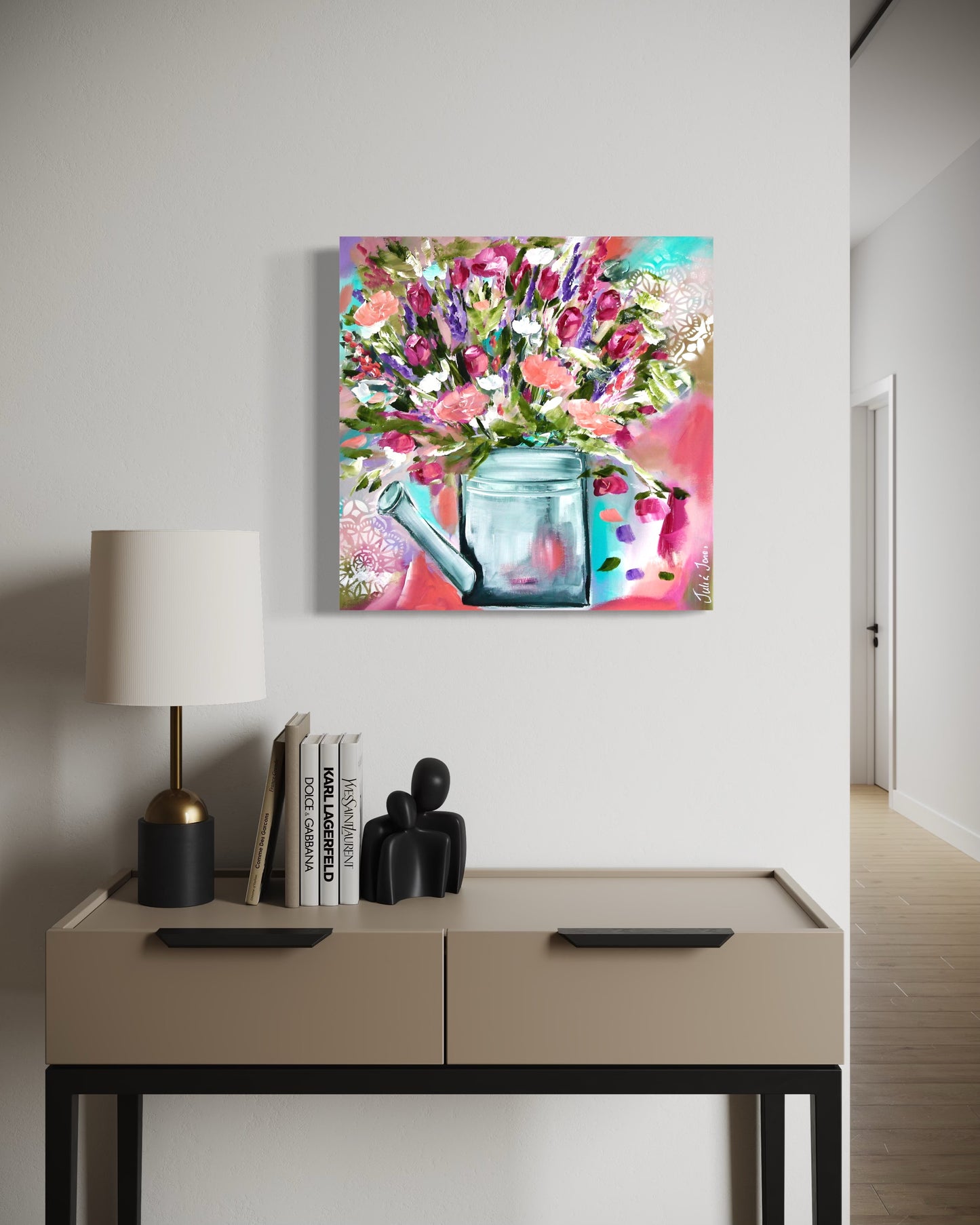 Pastel Bloom Can - 50 x 50 cm