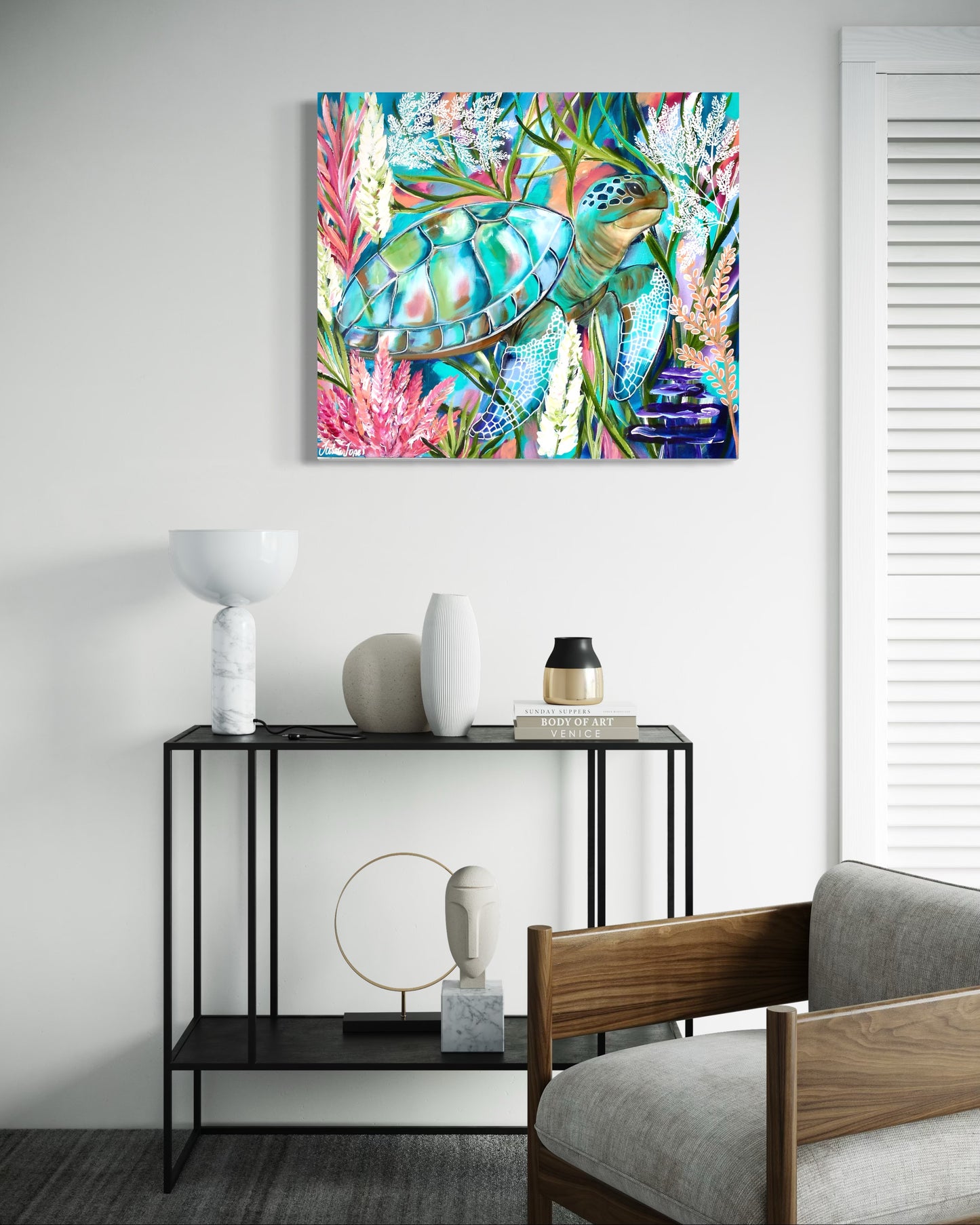 Turtles Garden - 60 x 60 cm