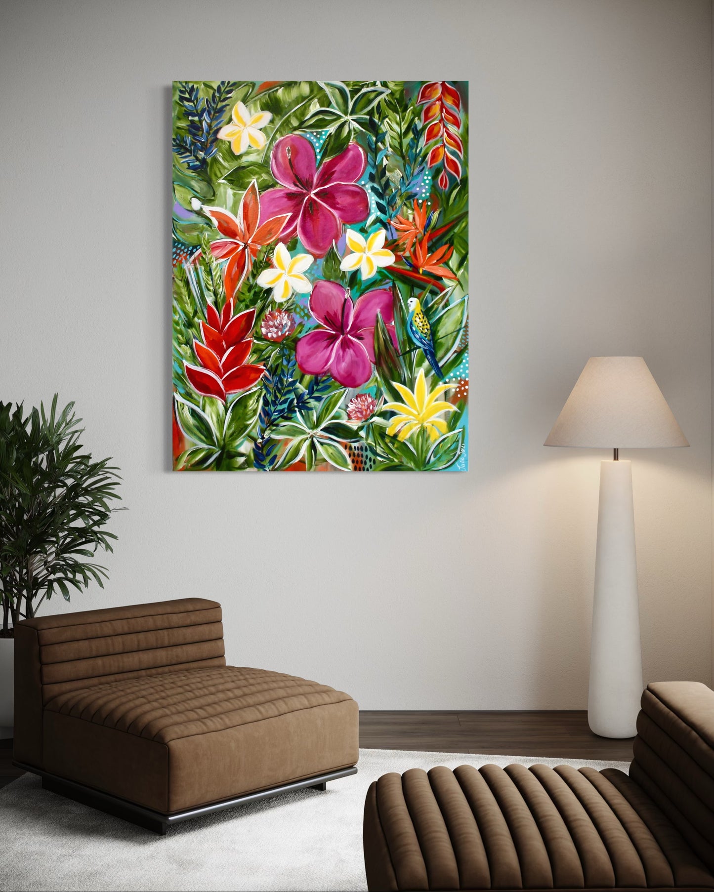 Tropical Bloom Symphony - 1.2x900