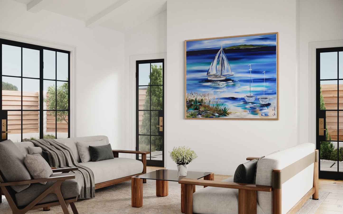 Beach Vibes - Azure Escape - Julia Jones Art