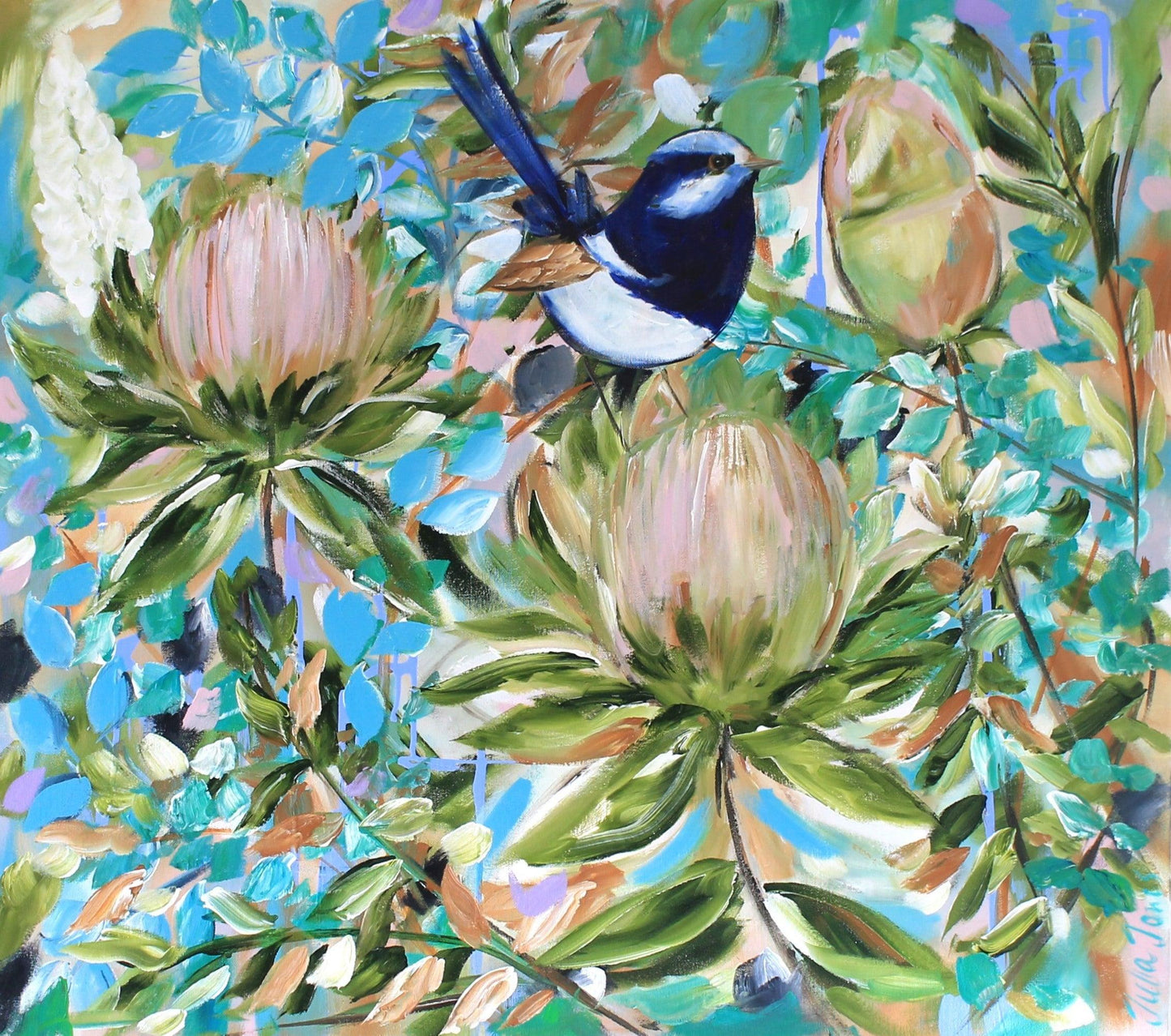 Flora - Australian Wren Serenade - Julia Jones Art