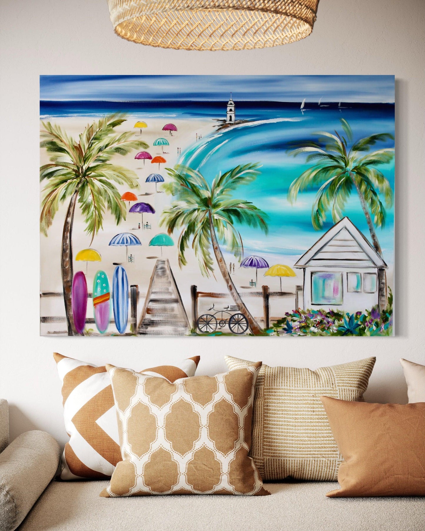 Sun-Kissed Serenity: A Day at the Beach - Julia Jones Art