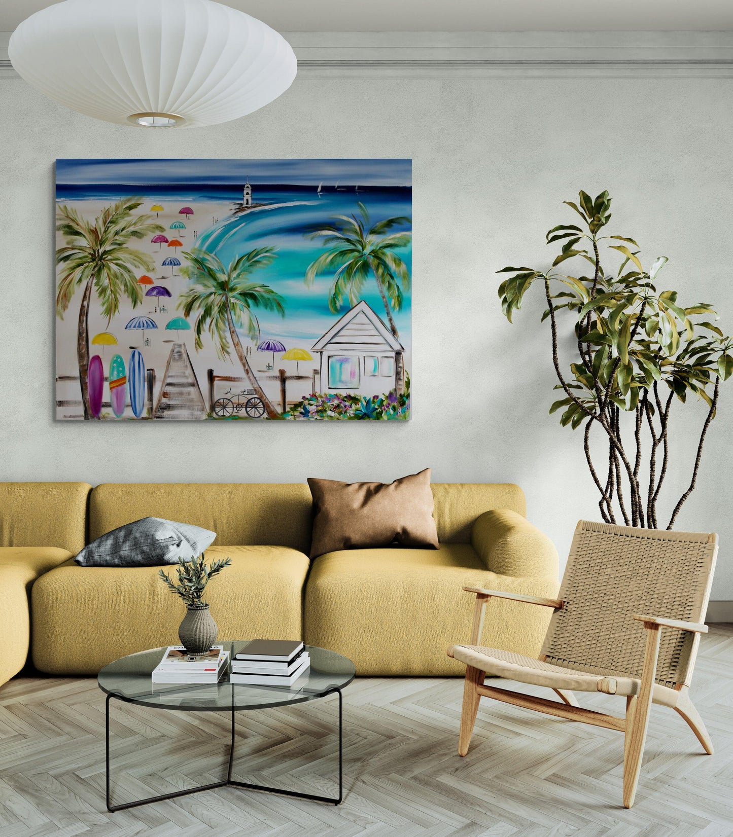 Sun-Kissed Serenity: A Day at the Beach - Julia Jones Art