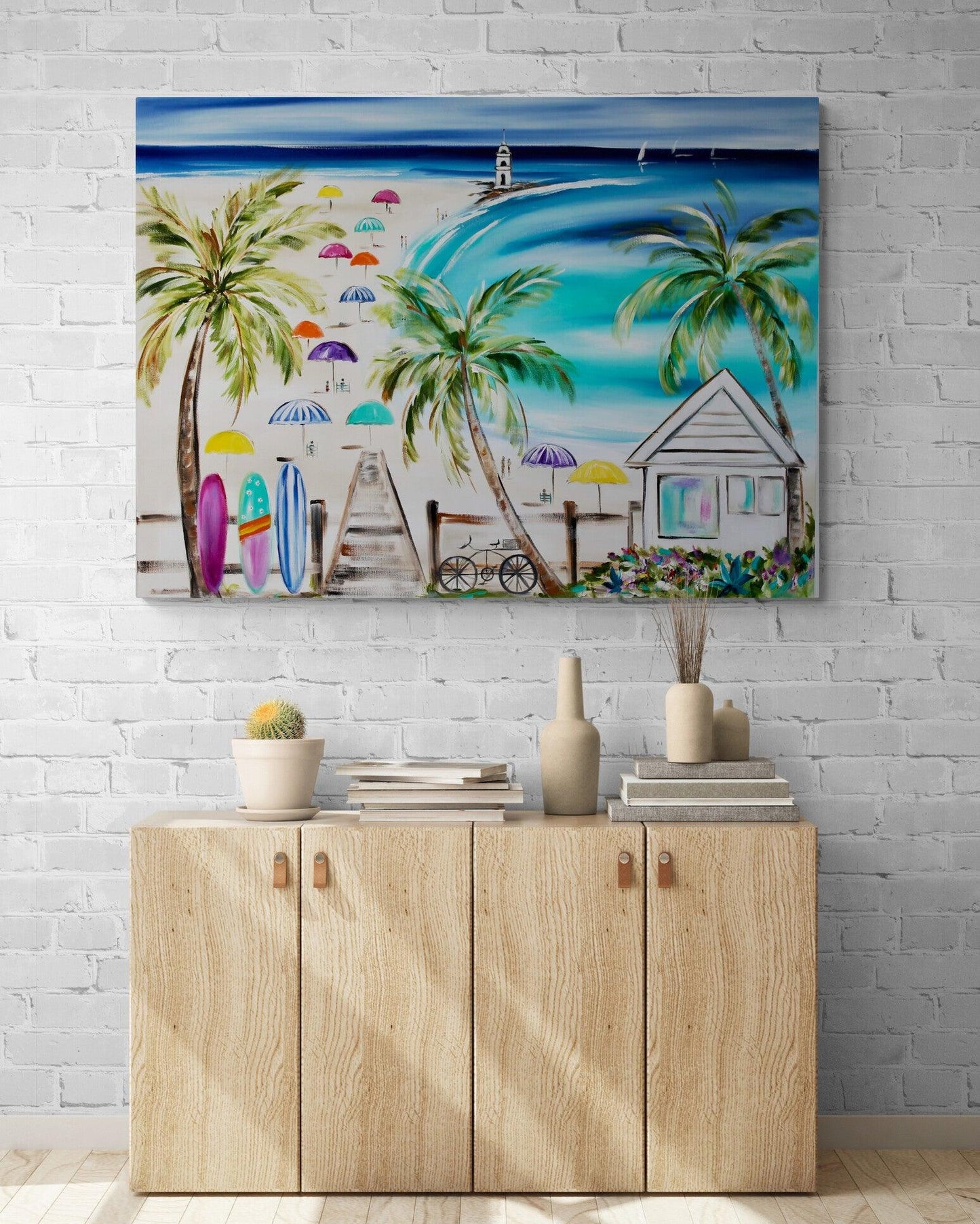 Sun-Kissed Serenity: A Day at the Beach - Julia Jones Art