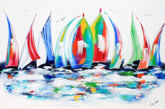 Sailing - Mauritian Waves - Julia Jones Art
