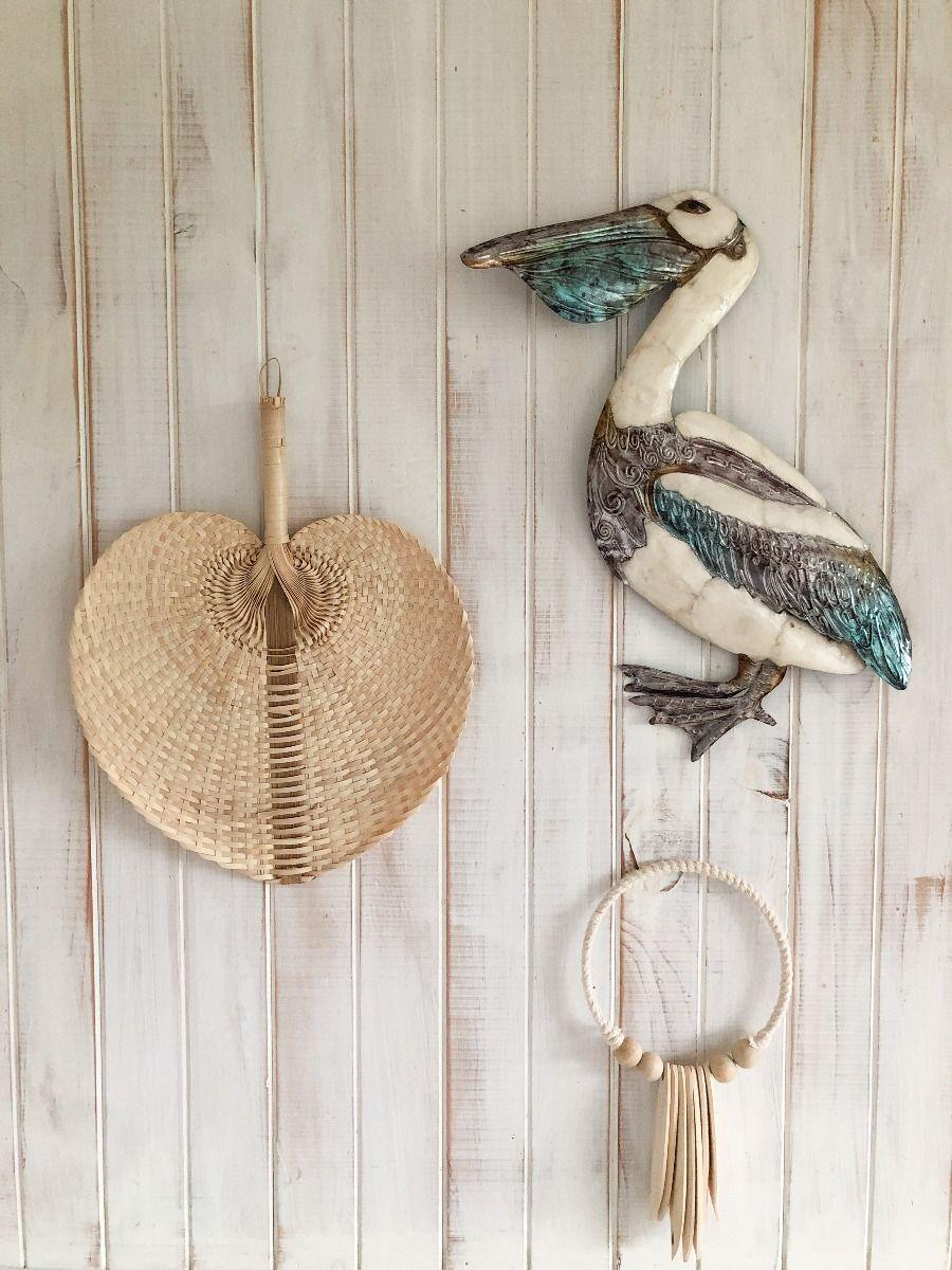Pelican Wall Art - Capiz Shell