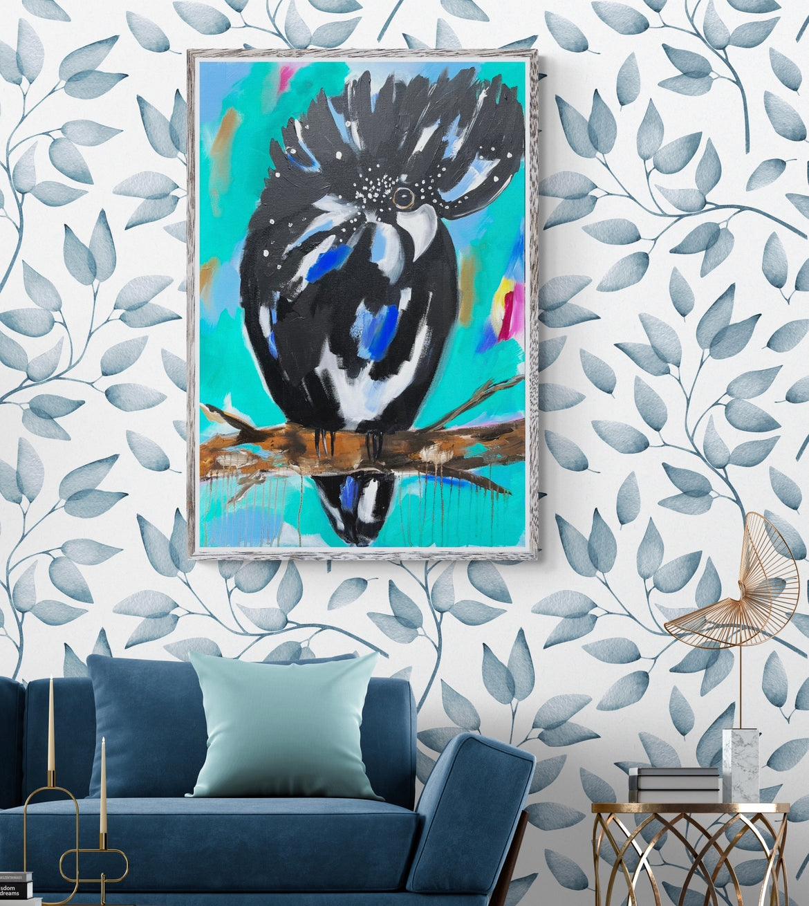 Big and bold black cockatoo - 900x800 - Available by Commission