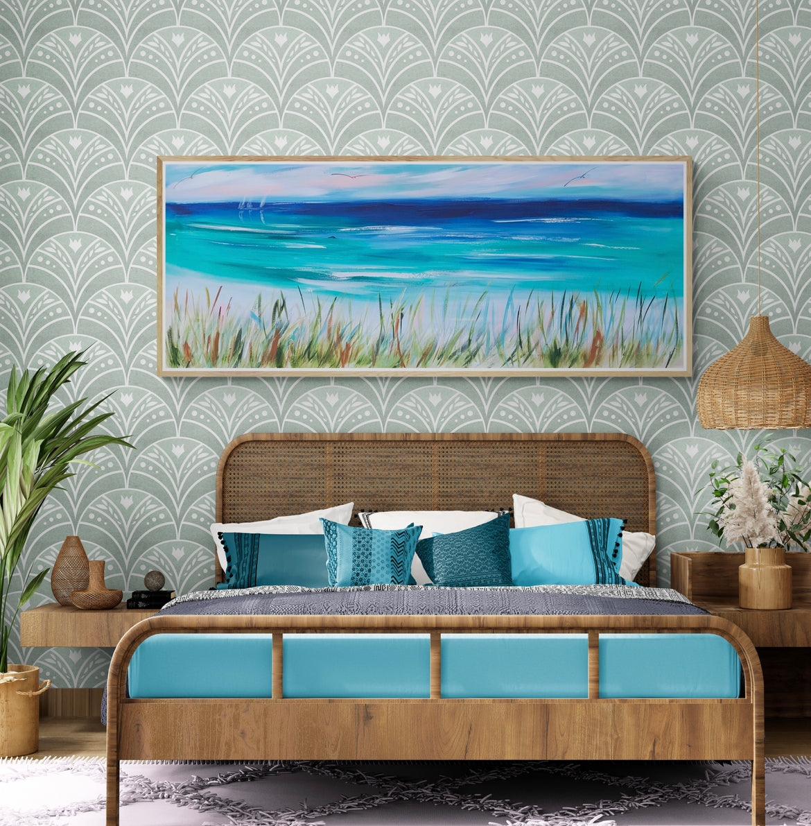 Coastal cooling Breezes - 1.5x600 - Original Artwork - Available by Commission