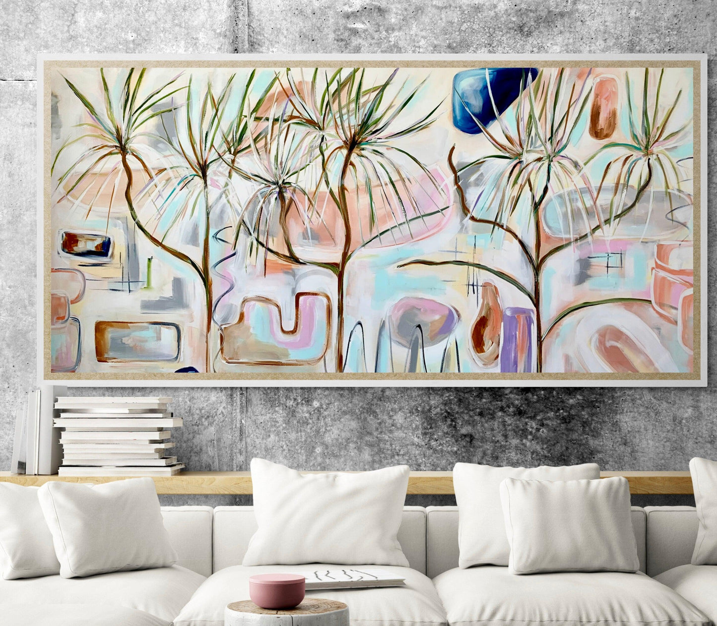 Abstract Azure - 2mx1.1m