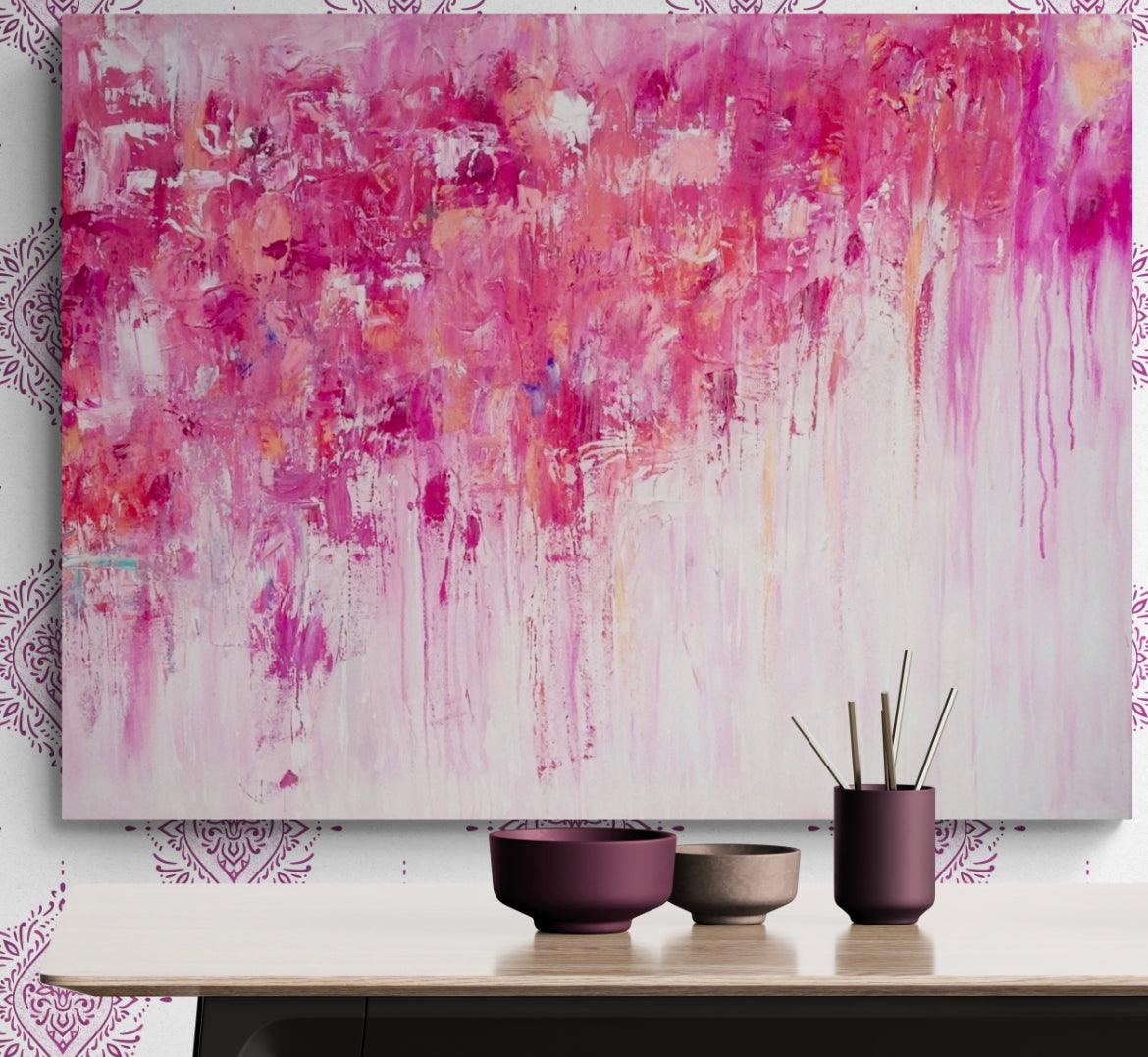 Expressionistic - Pink Blush - Julia Jones Art