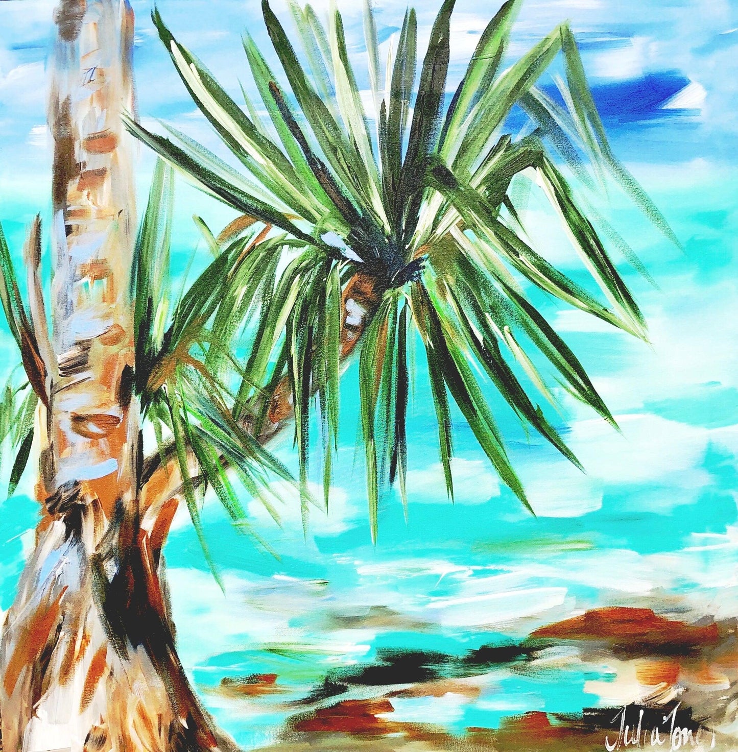 Coastal Shoreline - 900x900 - Original Artwok - Available by Commission