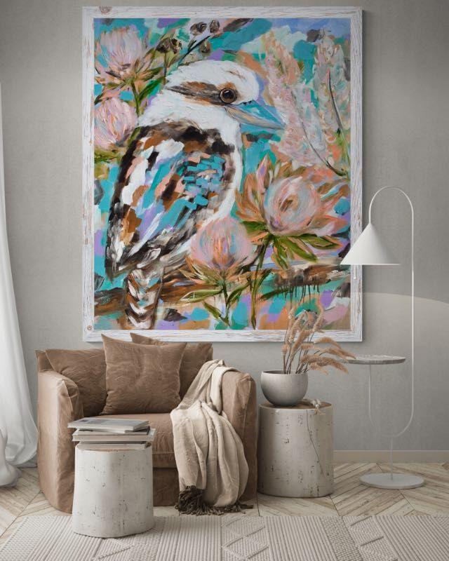 Aussie Birds - Whimsical Kookaburra - Julia Jones Art