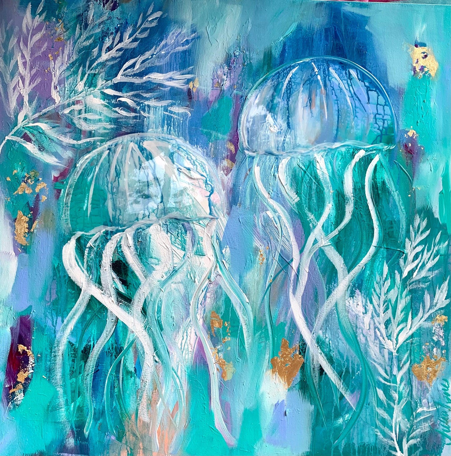Aquatic wonderland - 900x900- Original Artwork - Available by Commission