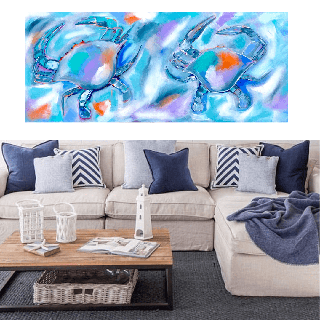 Handsome Crab Fellas - 1.5 x 600 - Original Artwork - Available by Commission