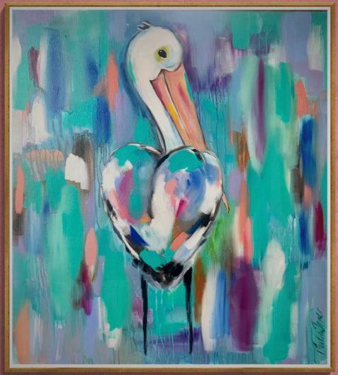 Pelican in full colours - 900 x 800 - Original Artwork - Available by Commission