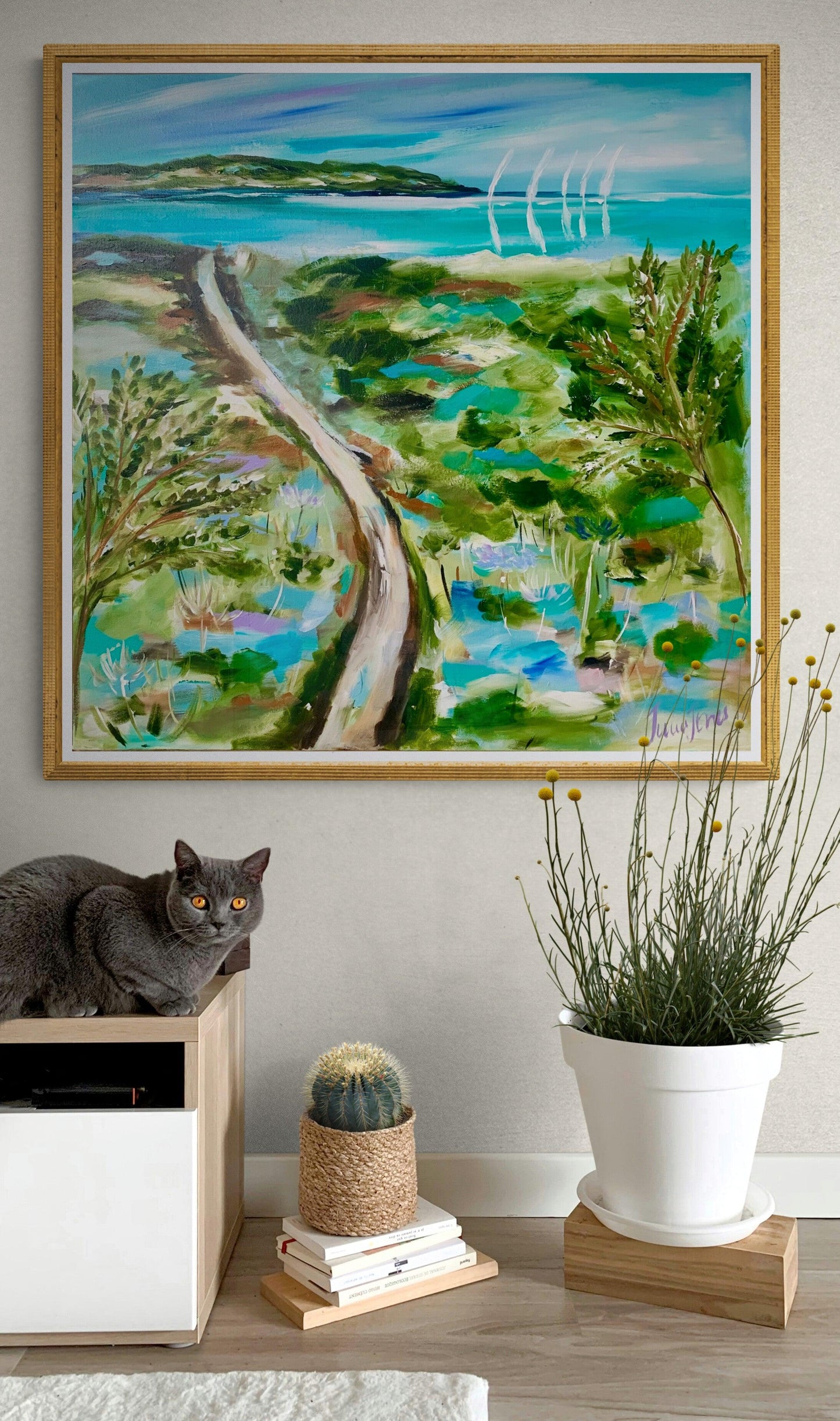 Living life by the ocean - 800 x 800 - Original Artwork - Available by Commission
