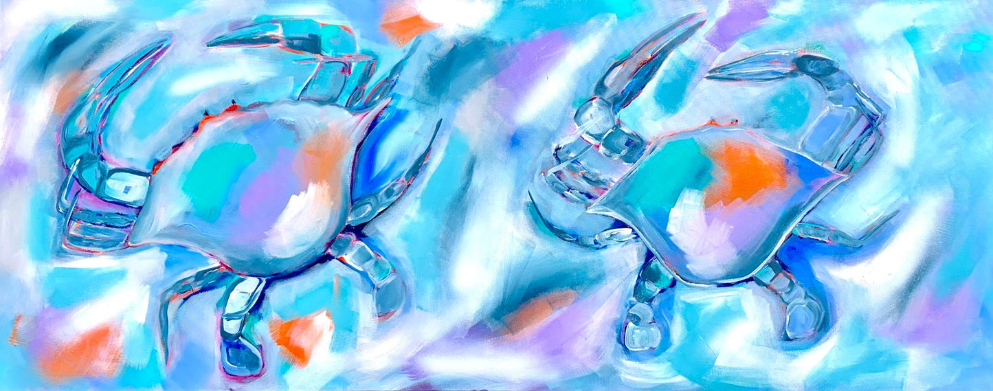 Handsome Crab Fellas - 1.5 x 600 - Original Artwork - Available by Commission