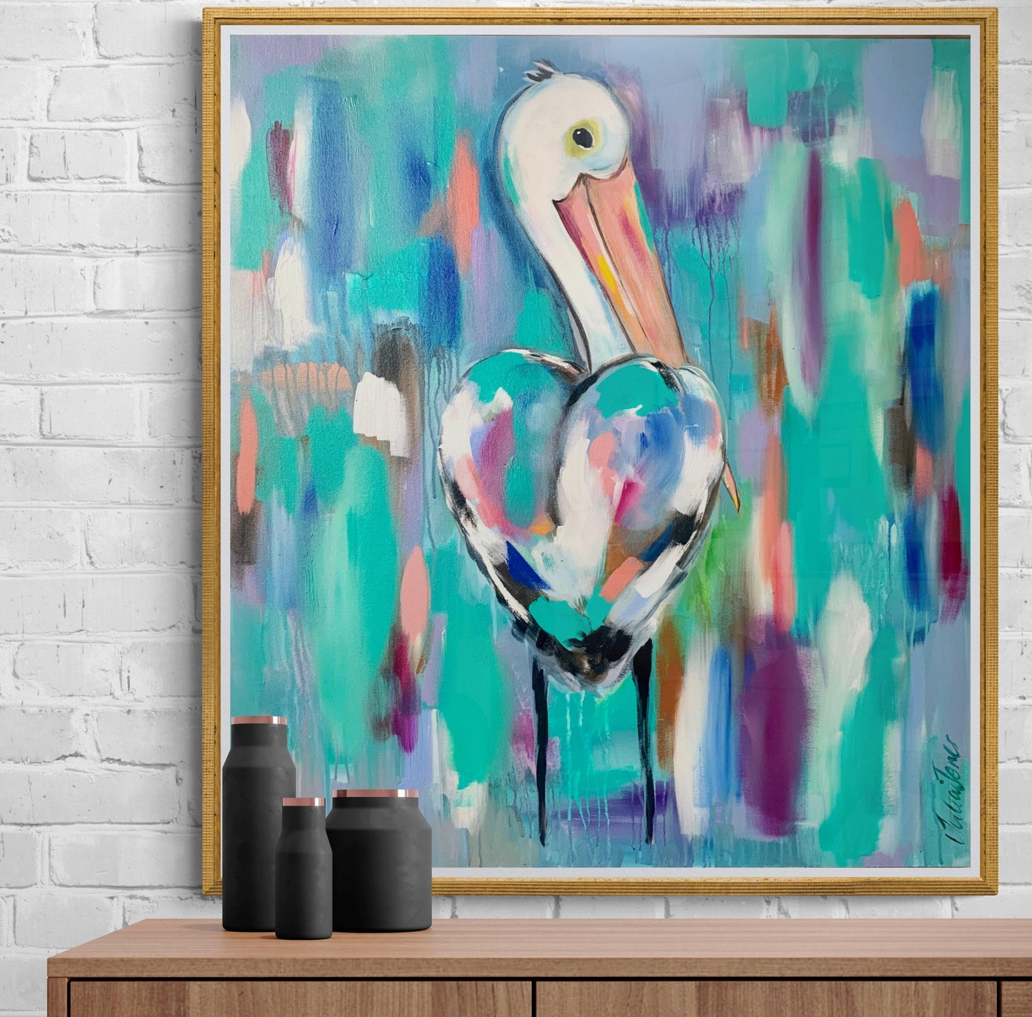 Pelican in full colours - 900 x 800 - Original Artwork - Available by Commission