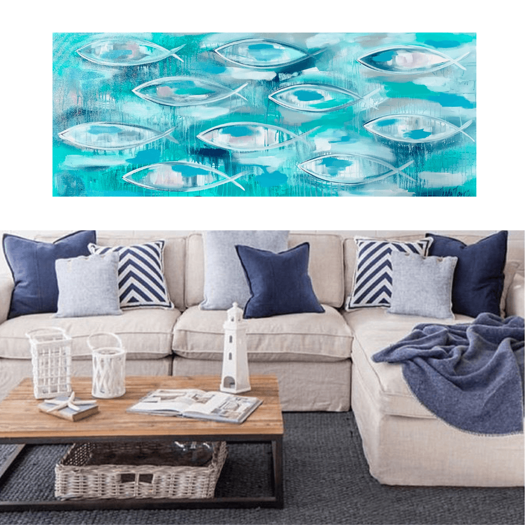 Fish wonderland - 1.5 x 600 - Original Artwork - Available by Commission