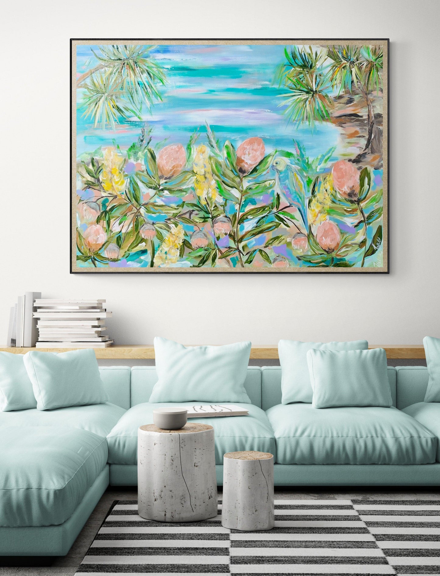 Proteas by the Bay - 1.2 x 900 - Original Artwork - Available by Commission