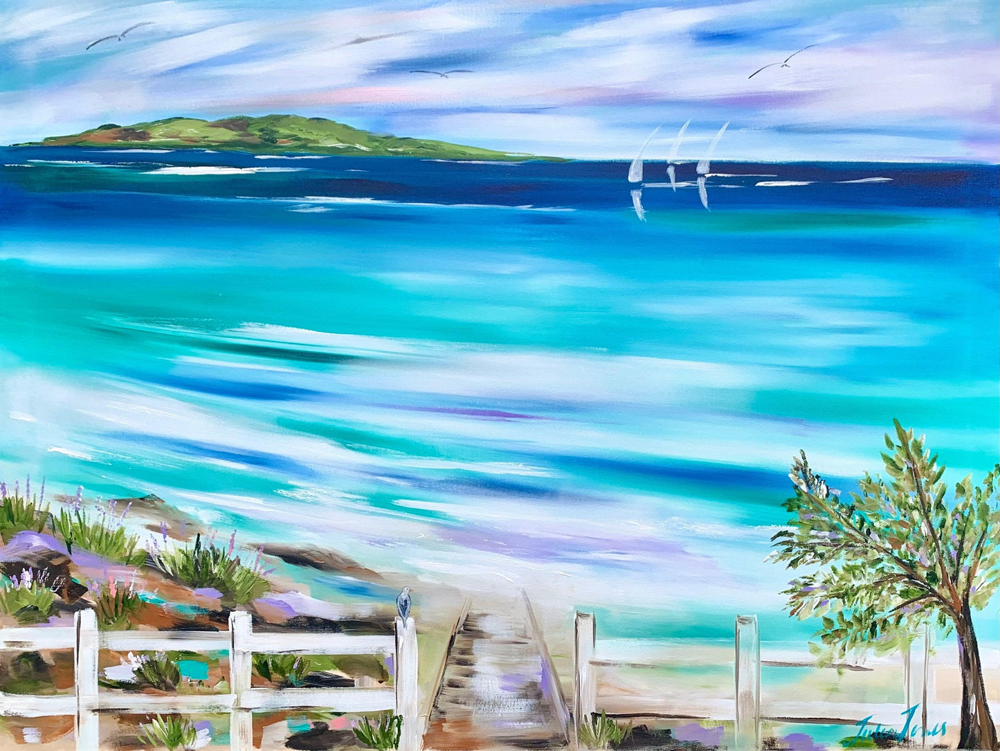 A short stroll to the beach - 1.2x900 - Original Artwork - Available by Commission