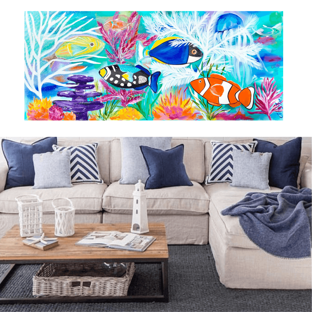 Deep Blue Wonders -1.65 x 720 - Original Artwork - Available by Commission