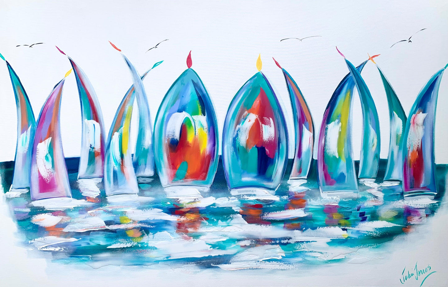 With the wind in my Sails - 1.7 x 1.1m - Original Artwork - Available by Commission