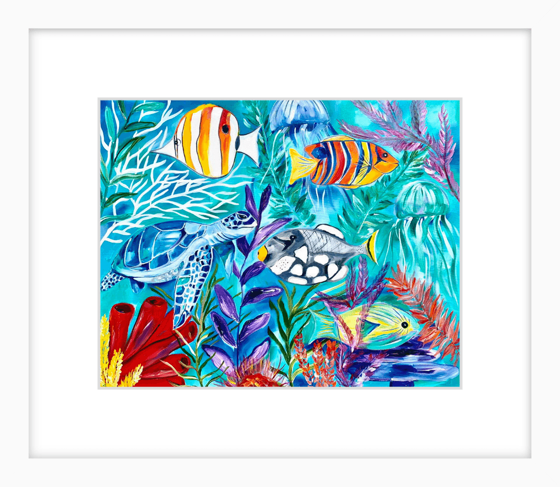 Print - Reef fish