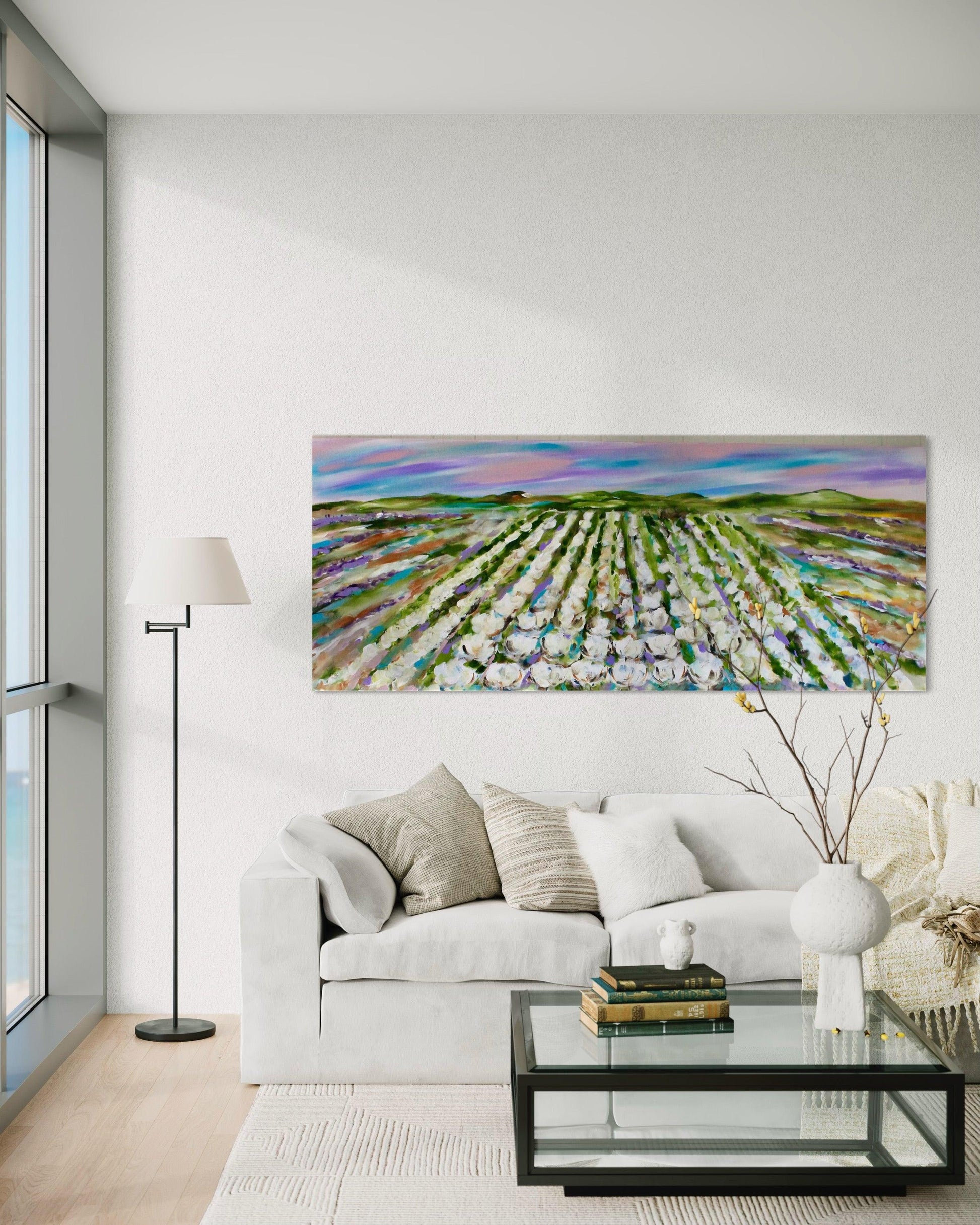 Country - Cotton Whisper & Lavender Breeze - Julia Jones Art