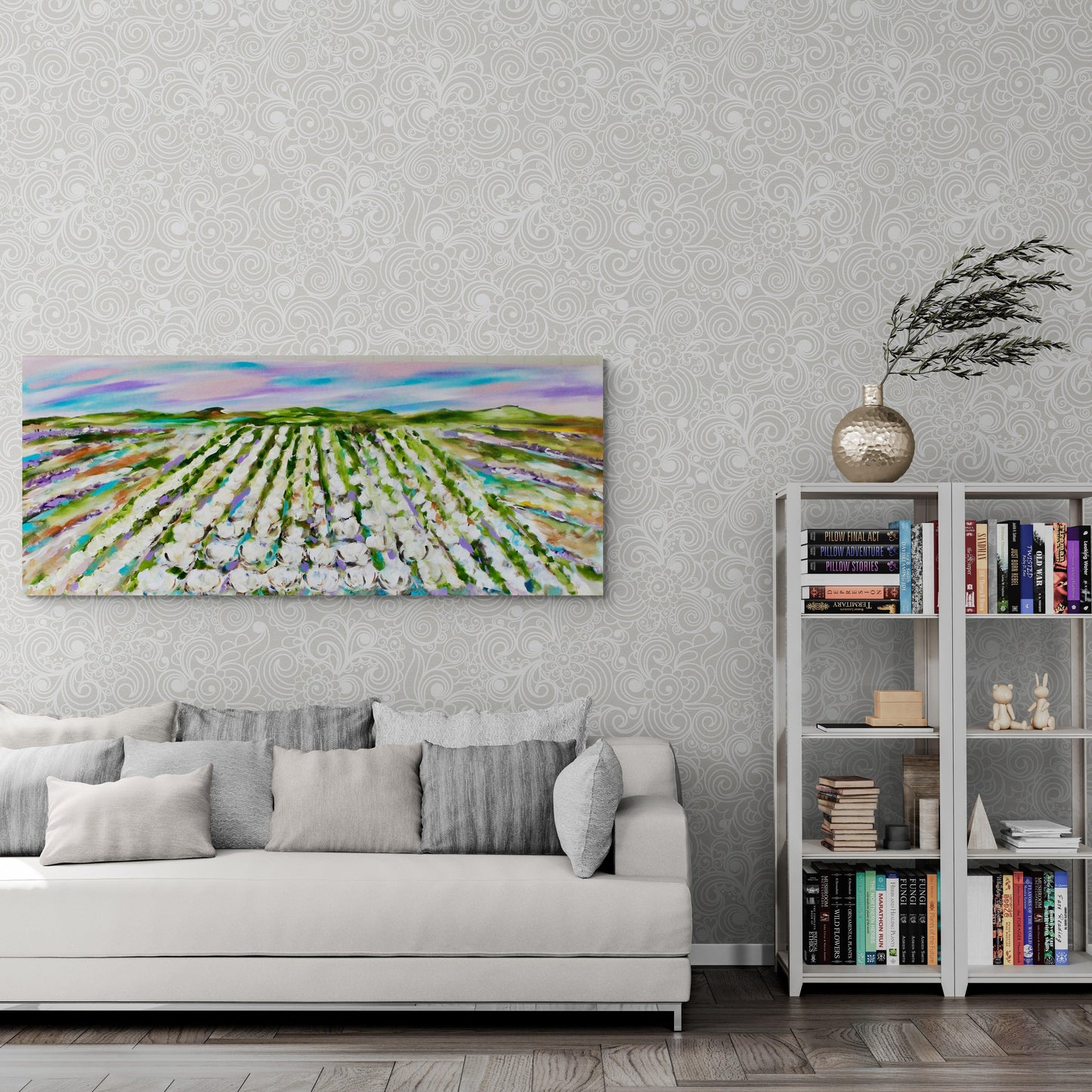 Country - Cotton Whisper & Lavender Breeze - Julia Jones Art