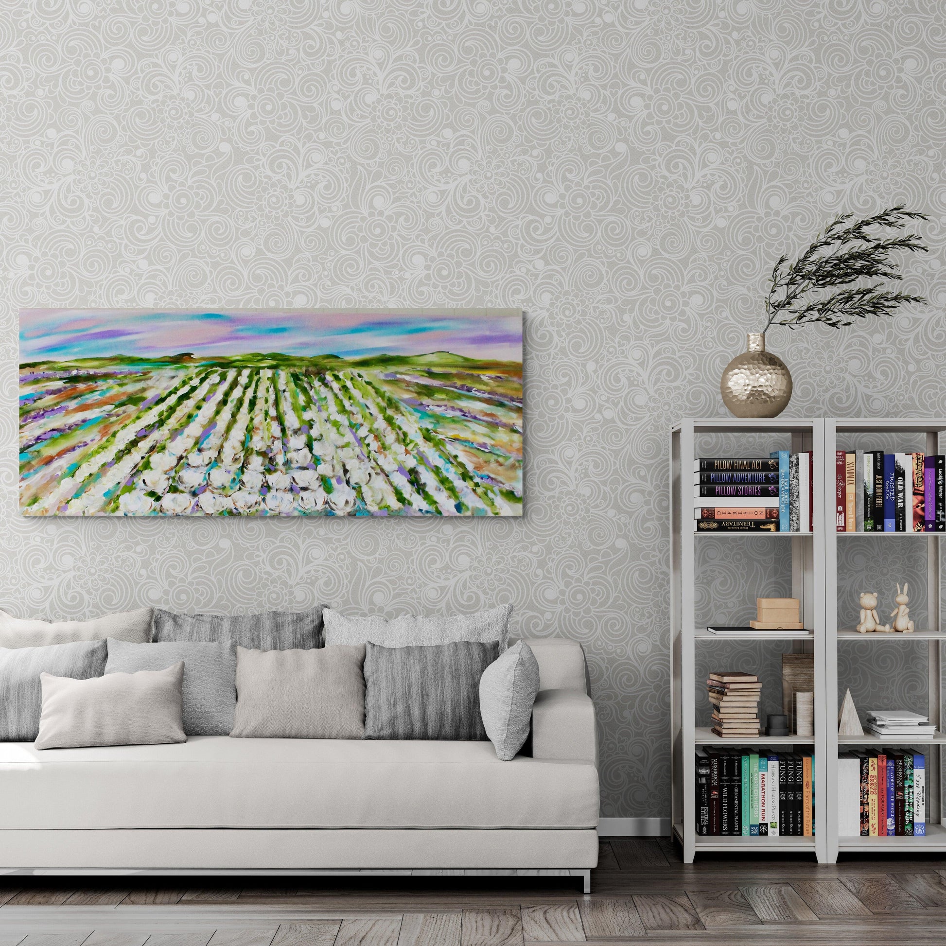 Country - Cotton Whisper & Lavender Breeze - Julia Jones Art