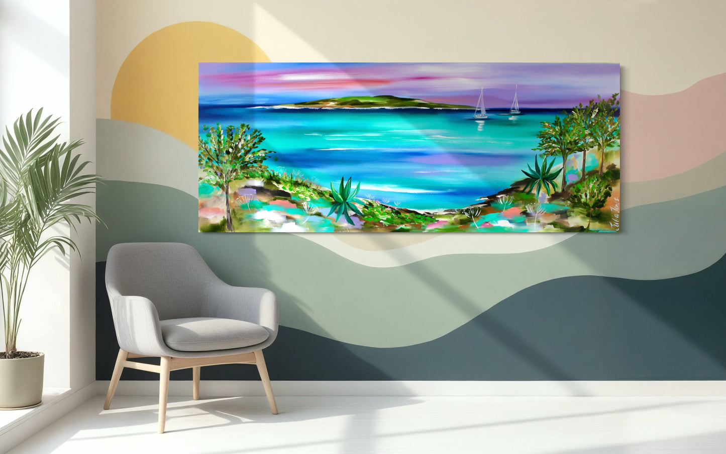 Peel Island Serenity – A Captivating Coastal Masterpiece - 1.5x600