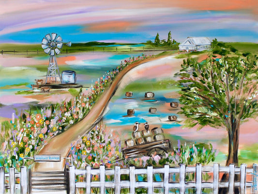 A Country Homestead Haven - 1.2 x 900 - Julia Jones Art