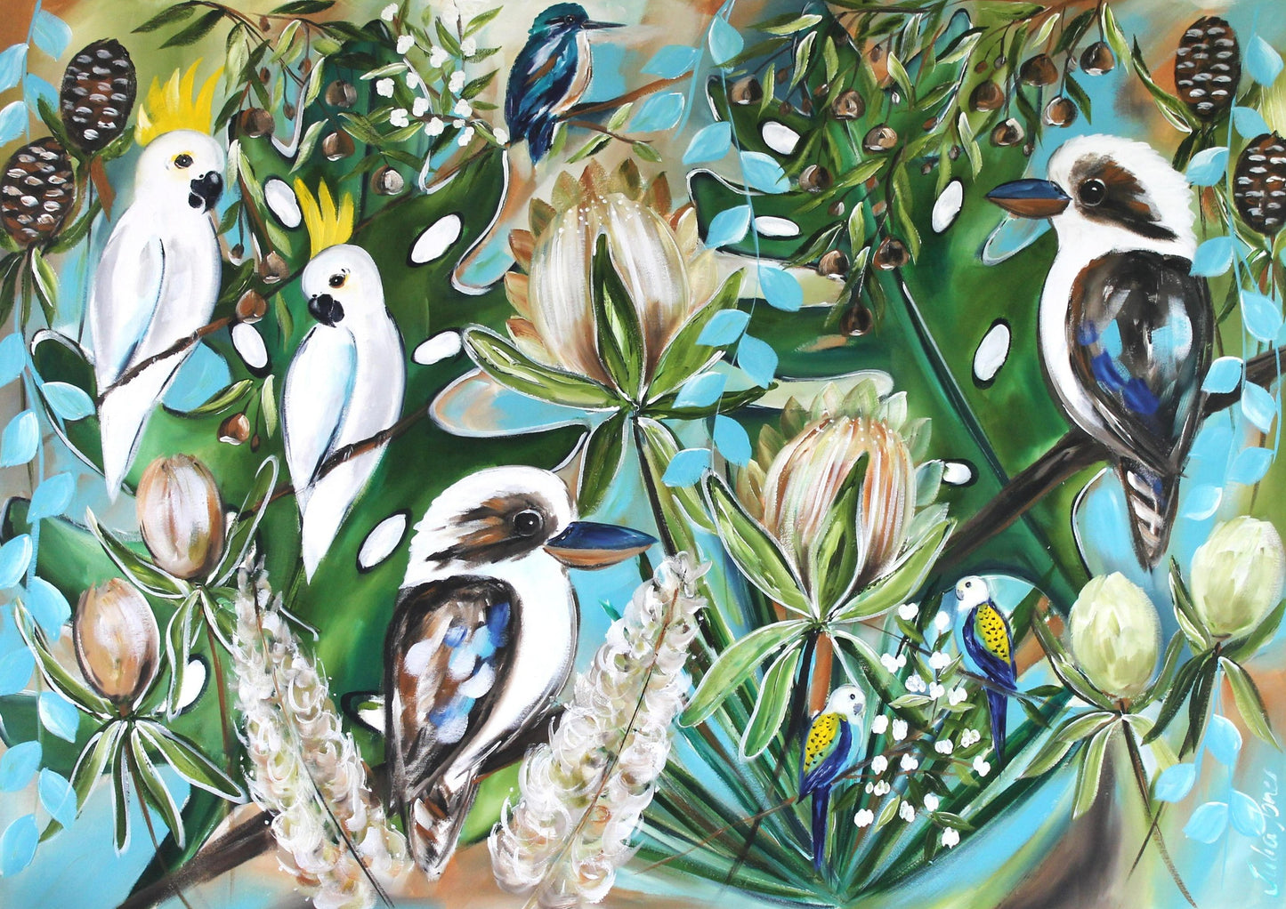 Australian Bird Harmony – A3 Art Print